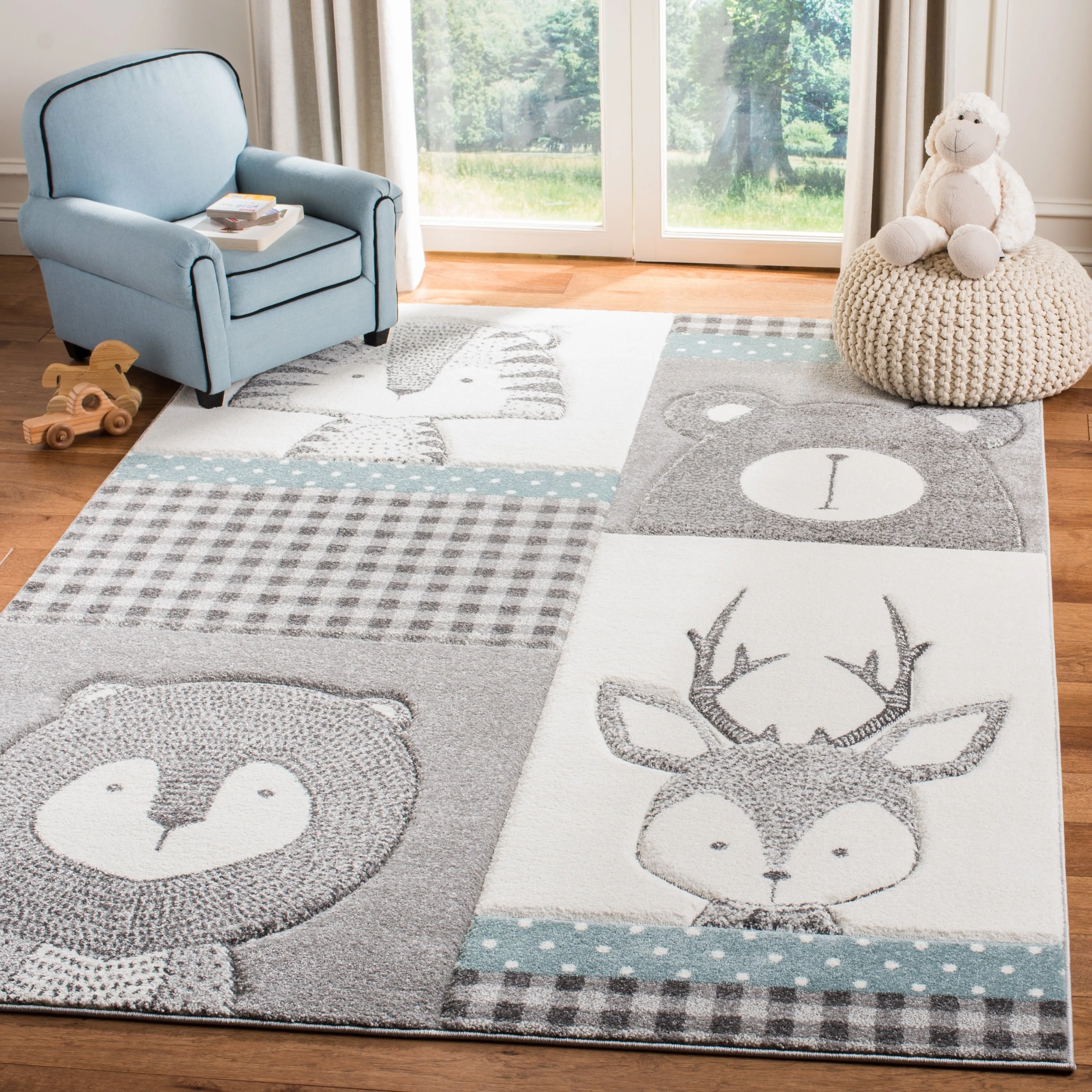 SAFAVIEH Carousel Kids Jeremy Animal Rug