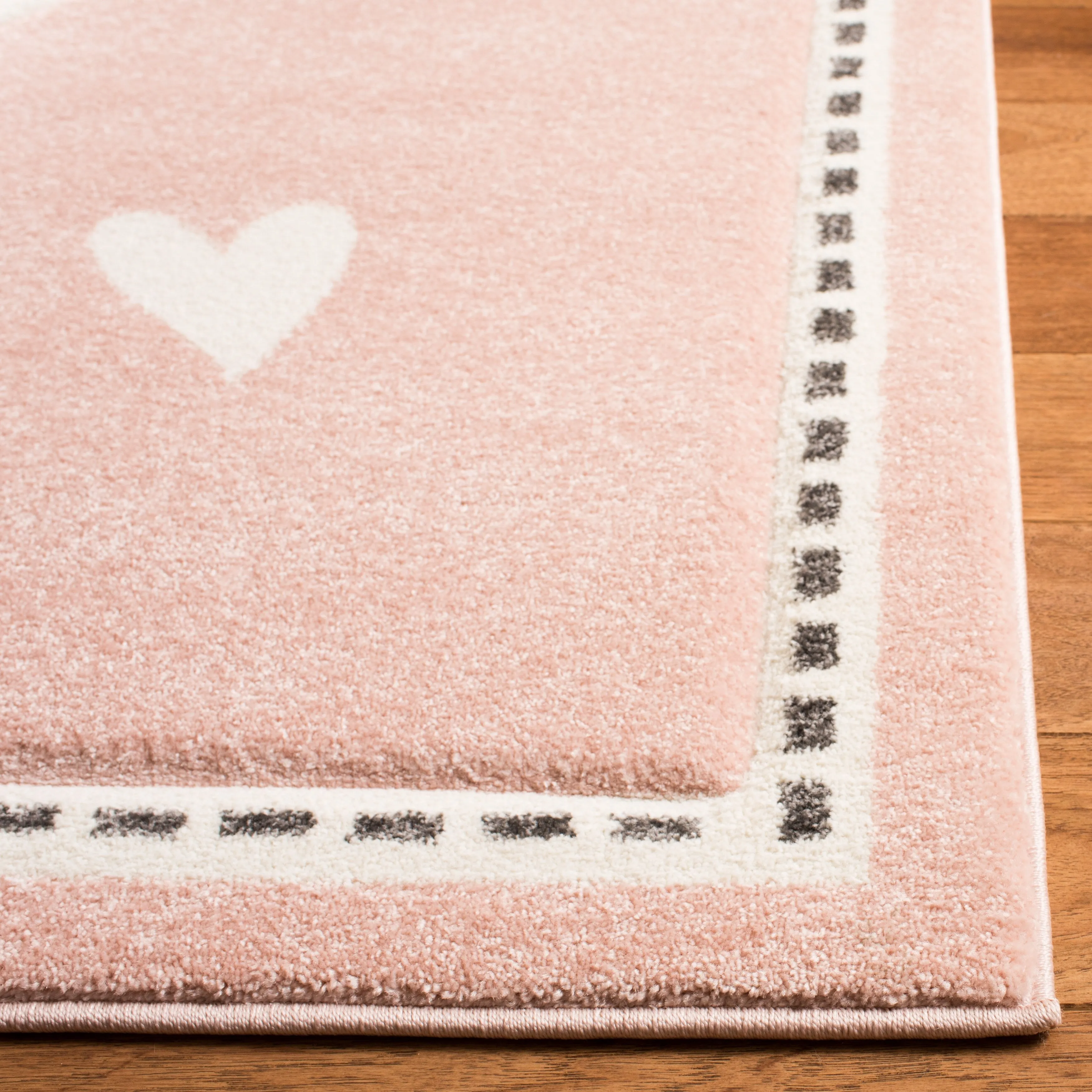 SAFAVIEH Carousel Kids Njomeza Bunny Rug - Pink/Ivory - 3' 3 x 5' 3
