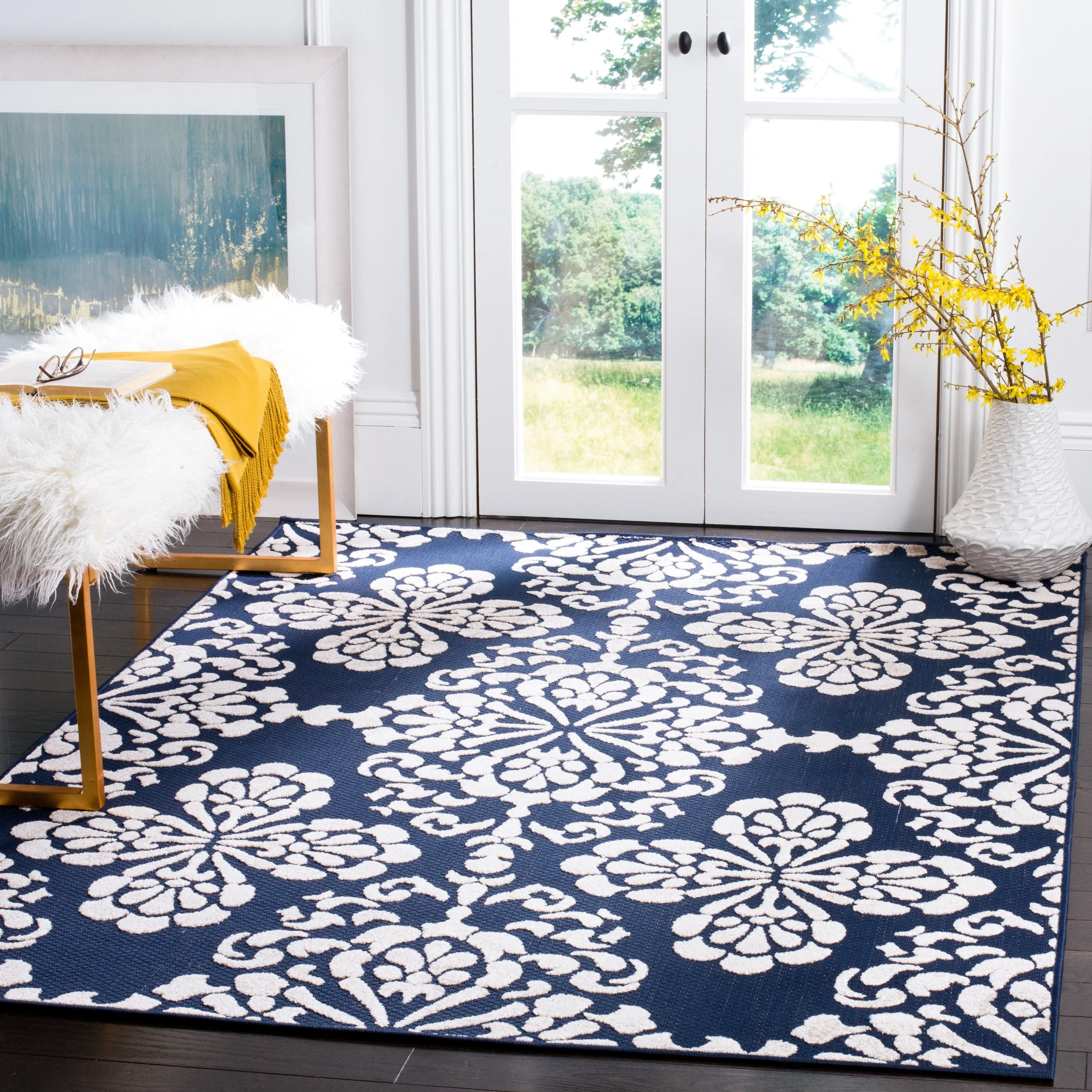 SAFAVIEH Cottage Kazimira Indoor/ Outdoor Patio Backyard Rug