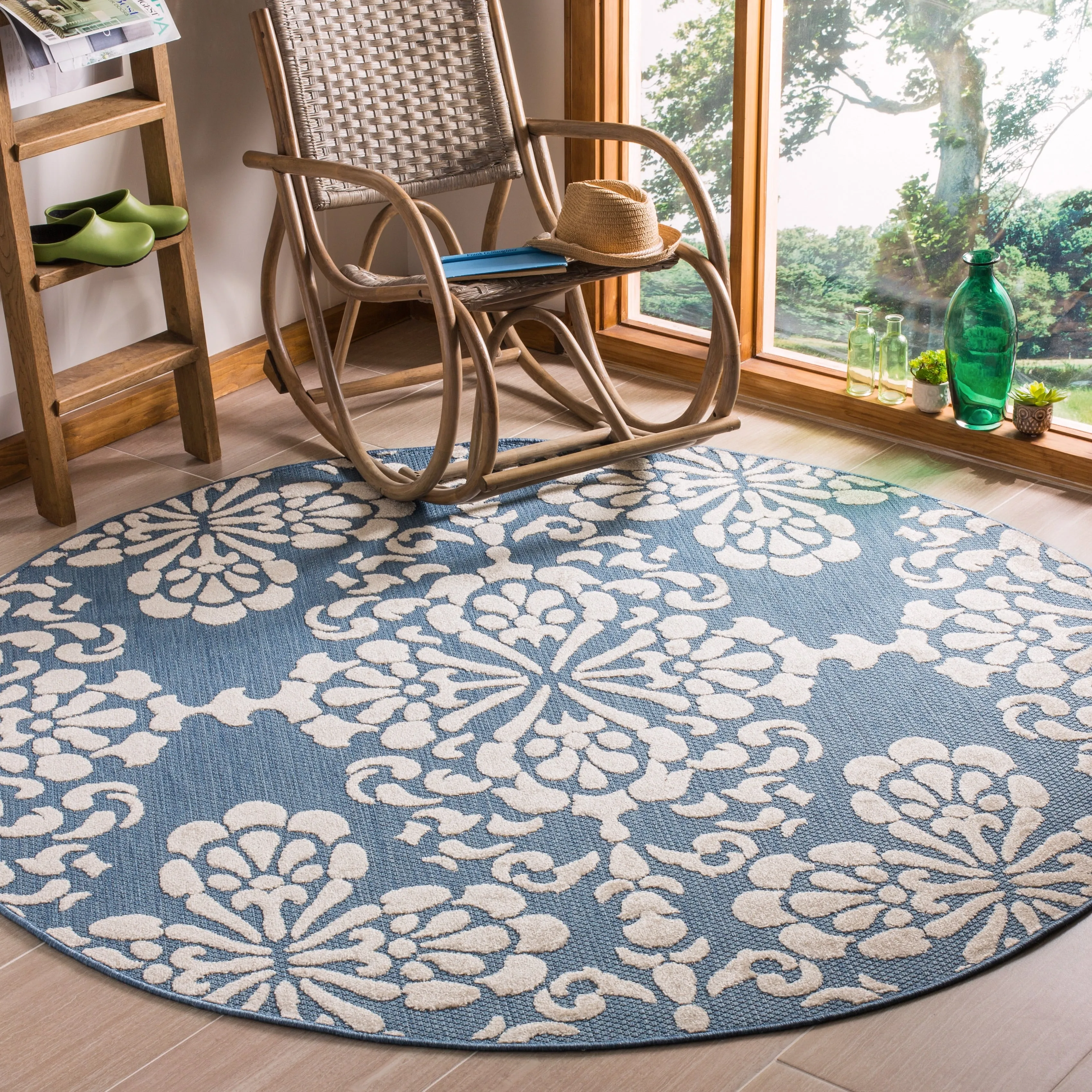 SAFAVIEH Cottage Kazimira Indoor/ Outdoor Patio Backyard Rug