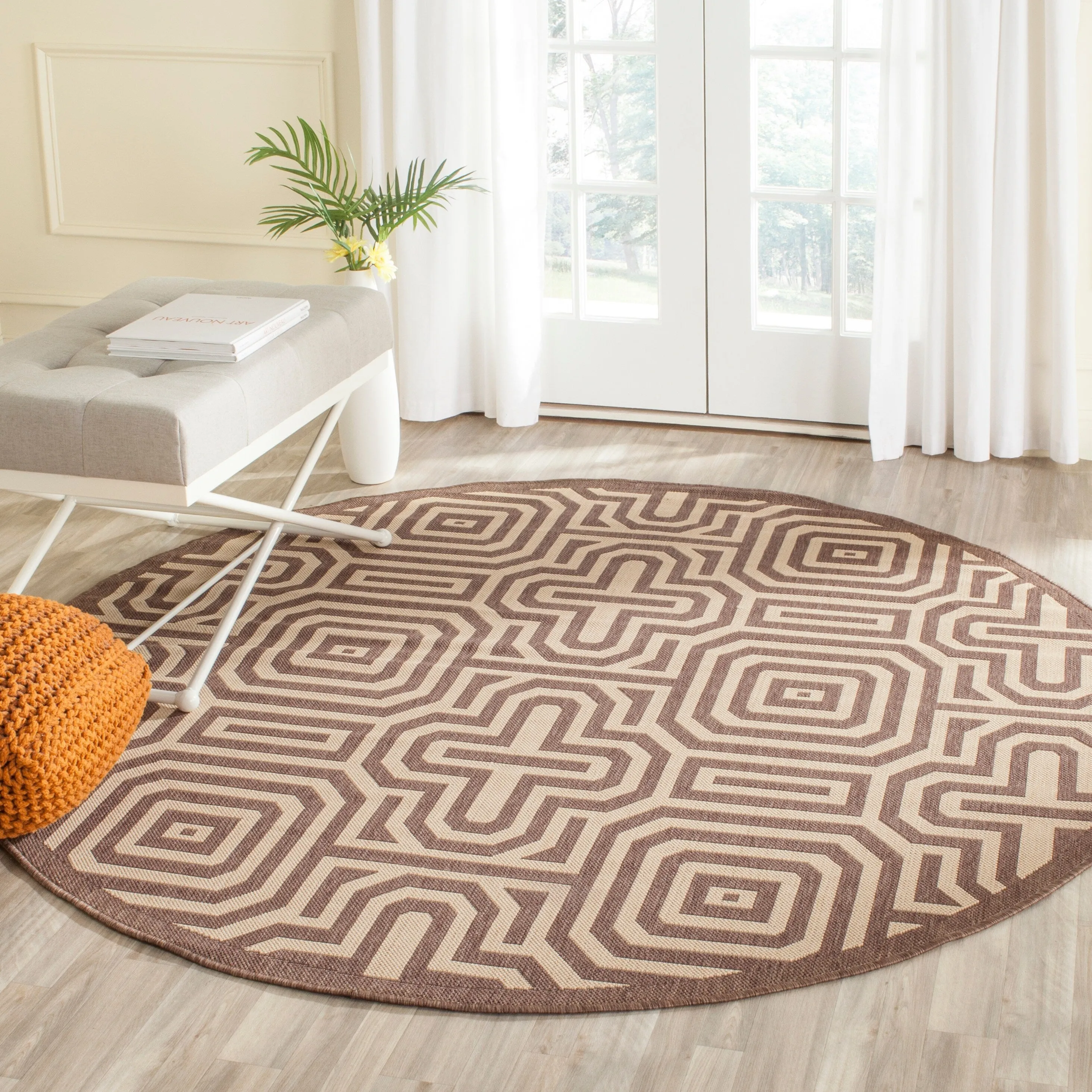SAFAVIEH Courtyard Billye Indoor/ Outdoor Waterproof Patio Backyard Rug