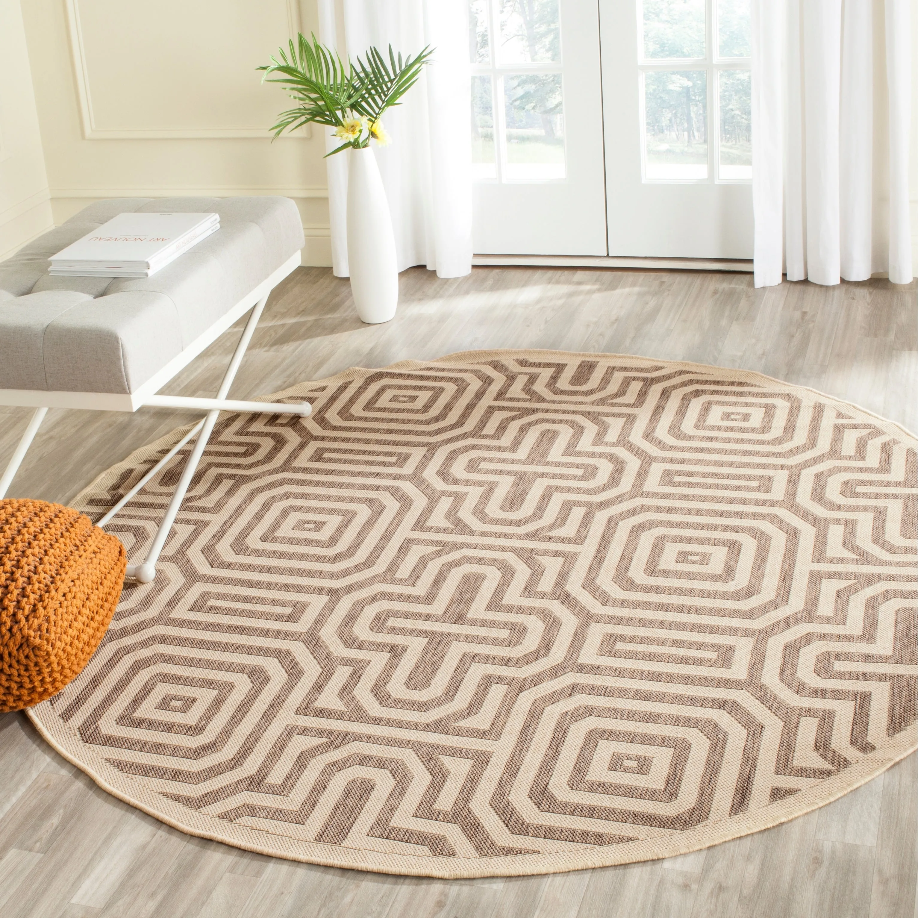 SAFAVIEH Courtyard Billye Indoor/ Outdoor Waterproof Patio Backyard Rug