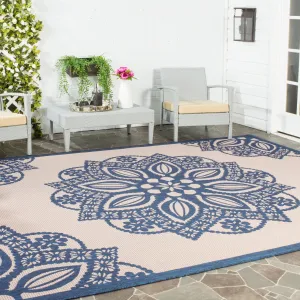 SAFAVIEH Courtyard Bosiljka Waterproof Backyard Patio Rug