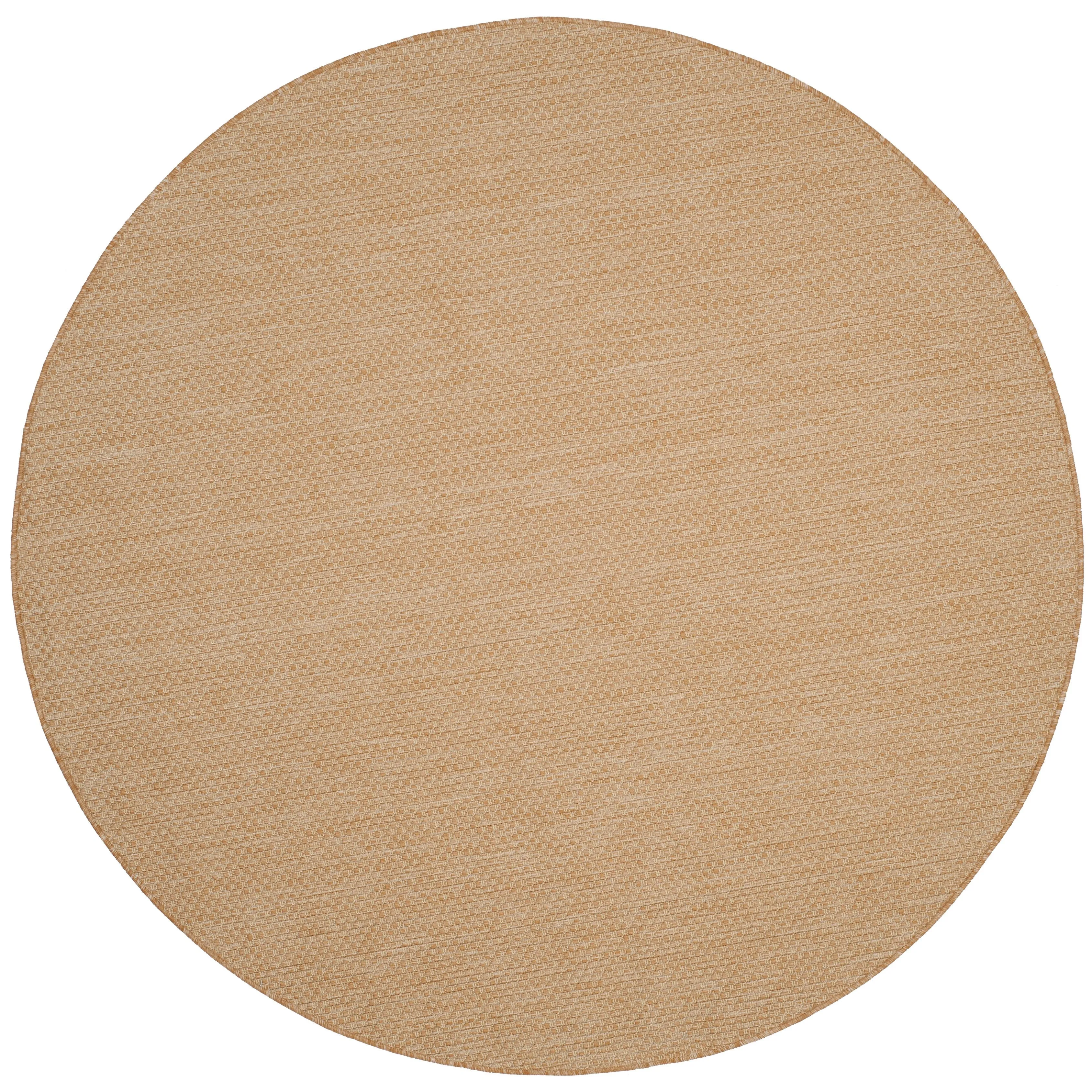 SAFAVIEH Courtyard Jonell Indoor/ Outdoor Patio Backyard Rug - Natural/Cream - 7'10 Round