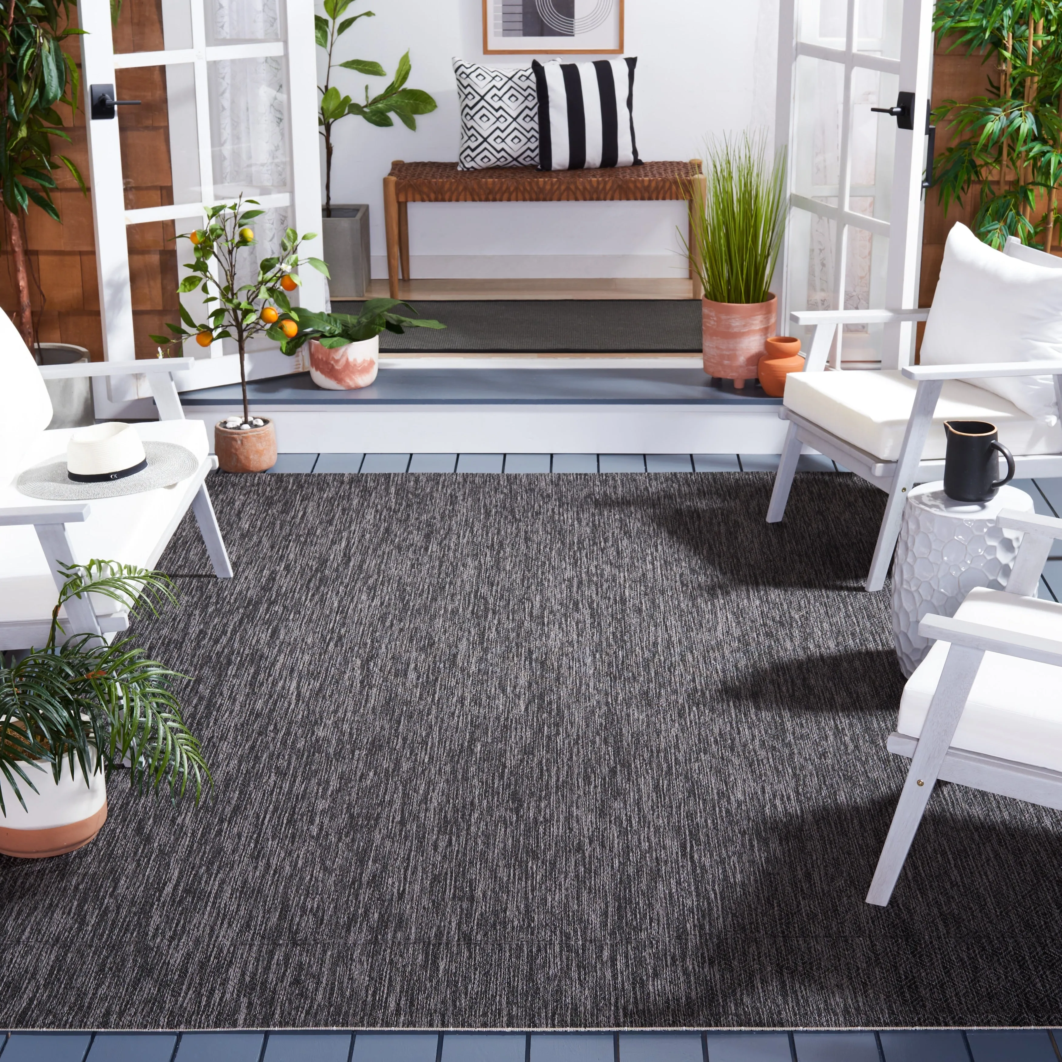 SAFAVIEH Courtyard Lumturie Indoor/Outdoor Waterproof Patio Rug