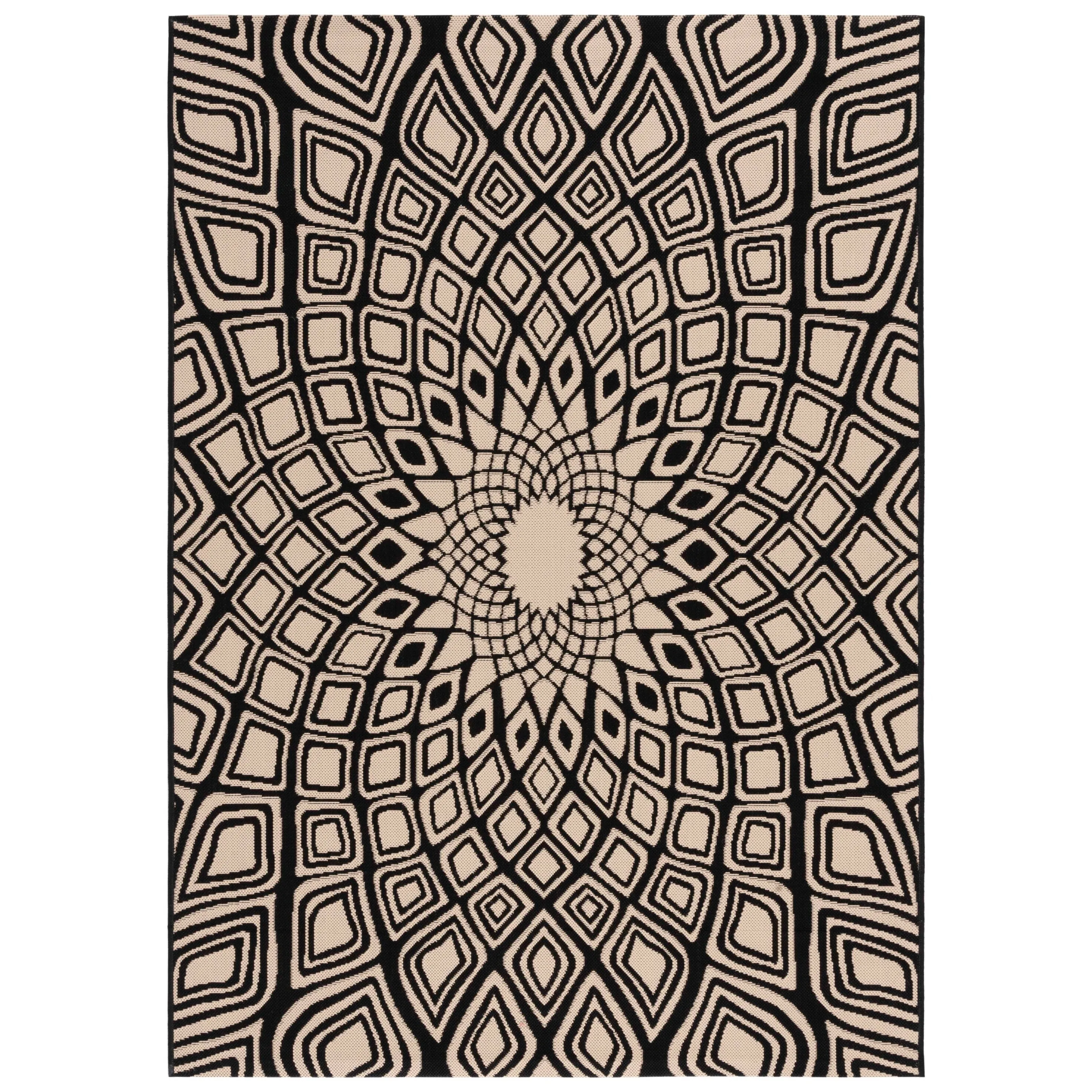 SAFAVIEH Courtyard Misako Indoor/ Outdoor Waterproof Patio Backyard Rug