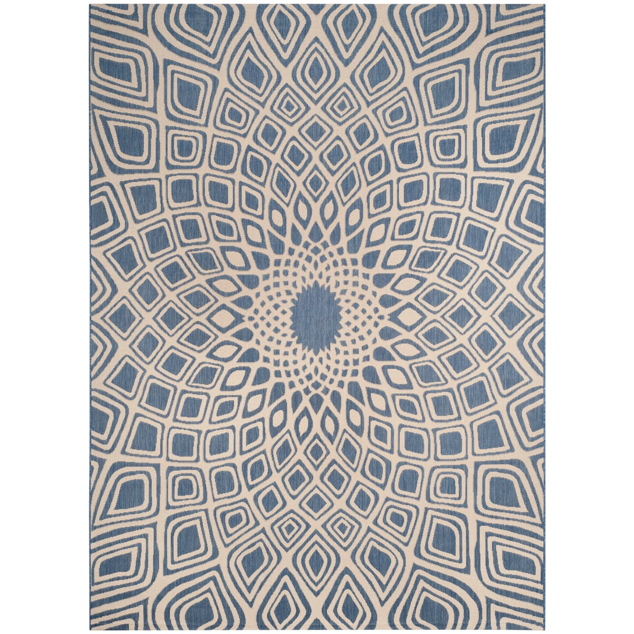 SAFAVIEH Courtyard Misako Indoor/ Outdoor Waterproof Patio Backyard Rug