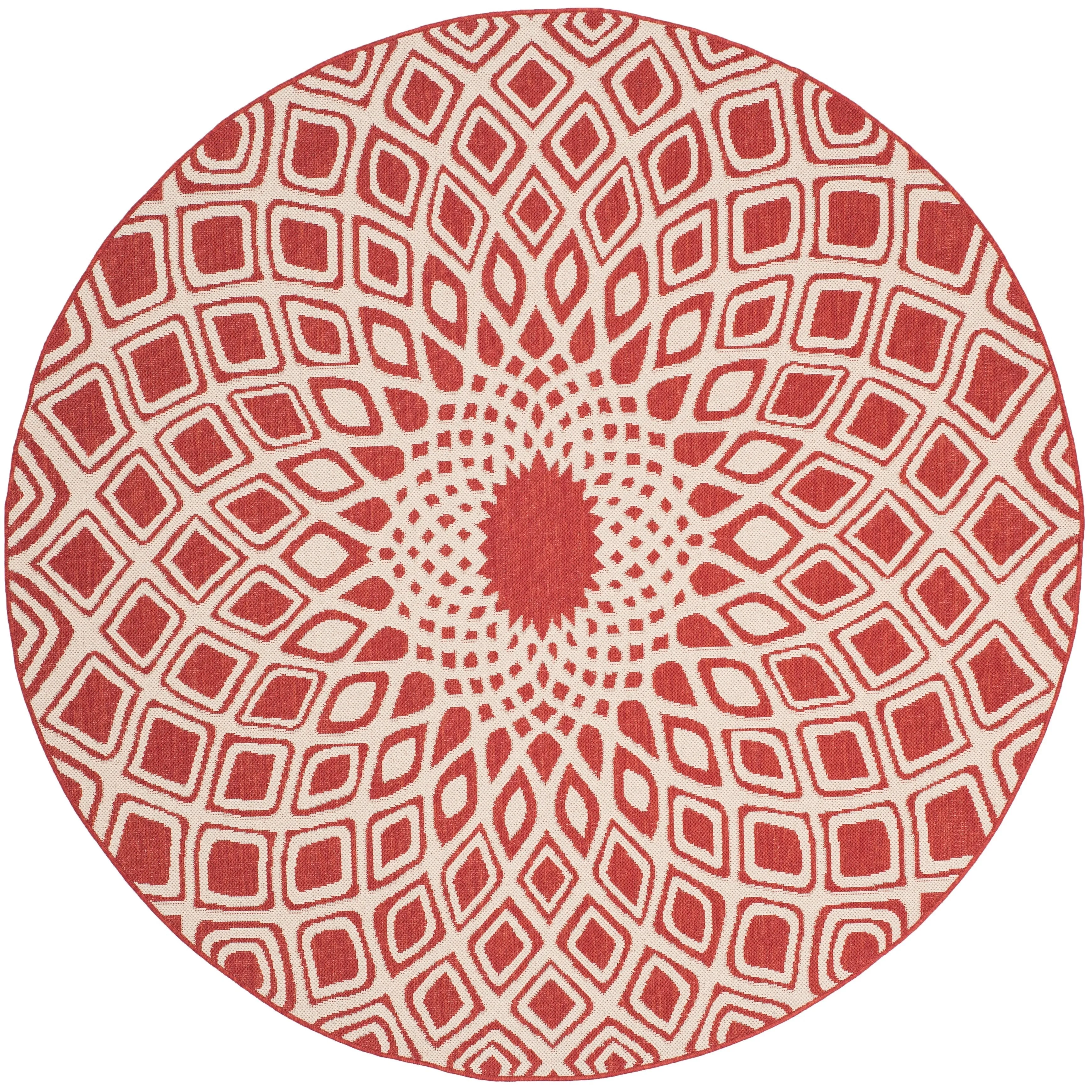 SAFAVIEH Courtyard Misako Indoor/ Outdoor Waterproof Patio Backyard Rug