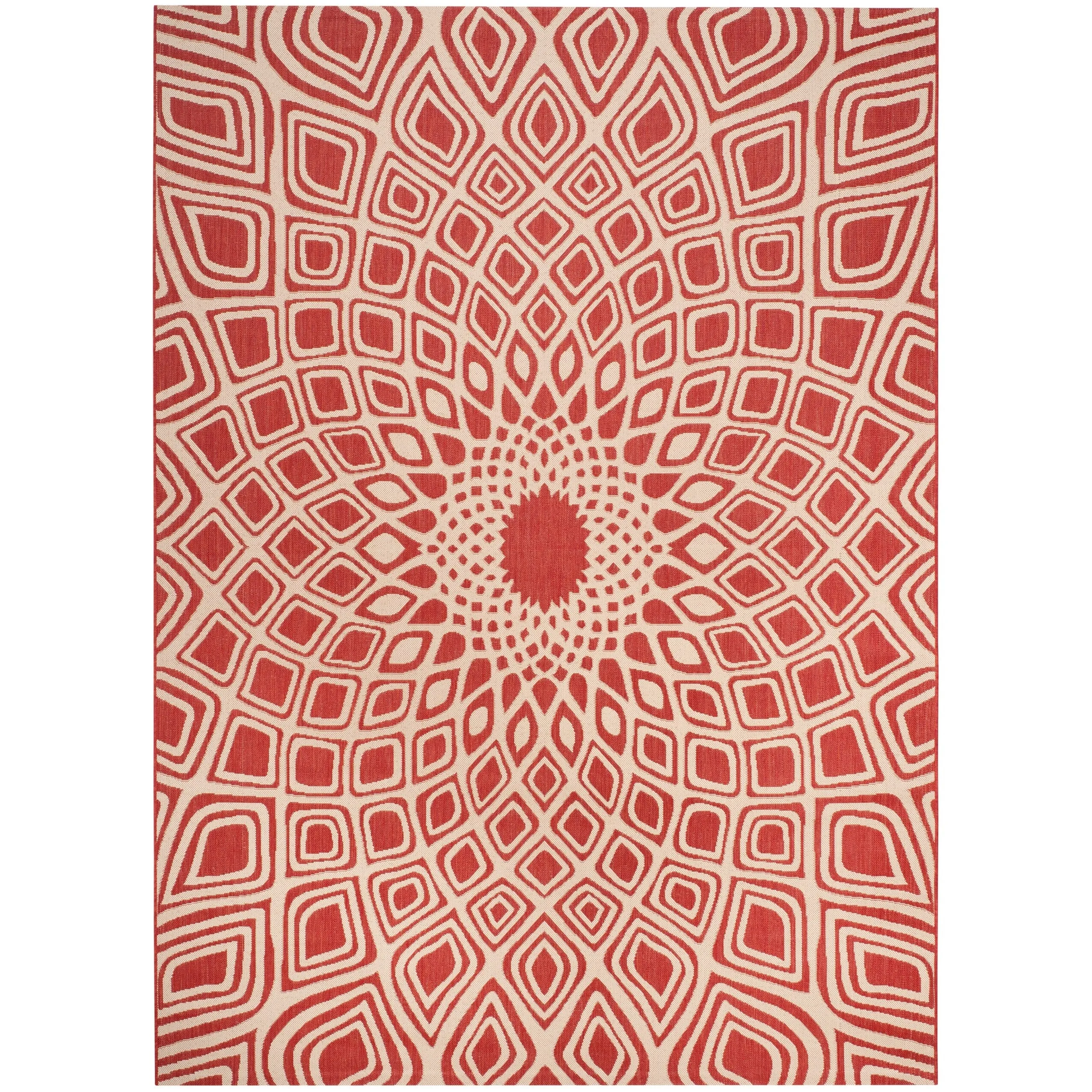 SAFAVIEH Courtyard Misako Indoor/ Outdoor Waterproof Patio Backyard Rug