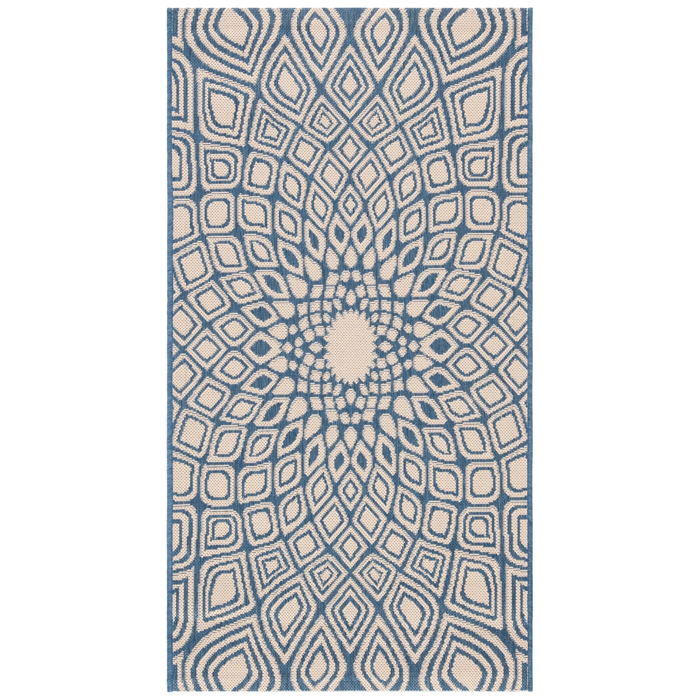 SAFAVIEH Courtyard Misako Indoor/ Outdoor Waterproof Patio Backyard Rug