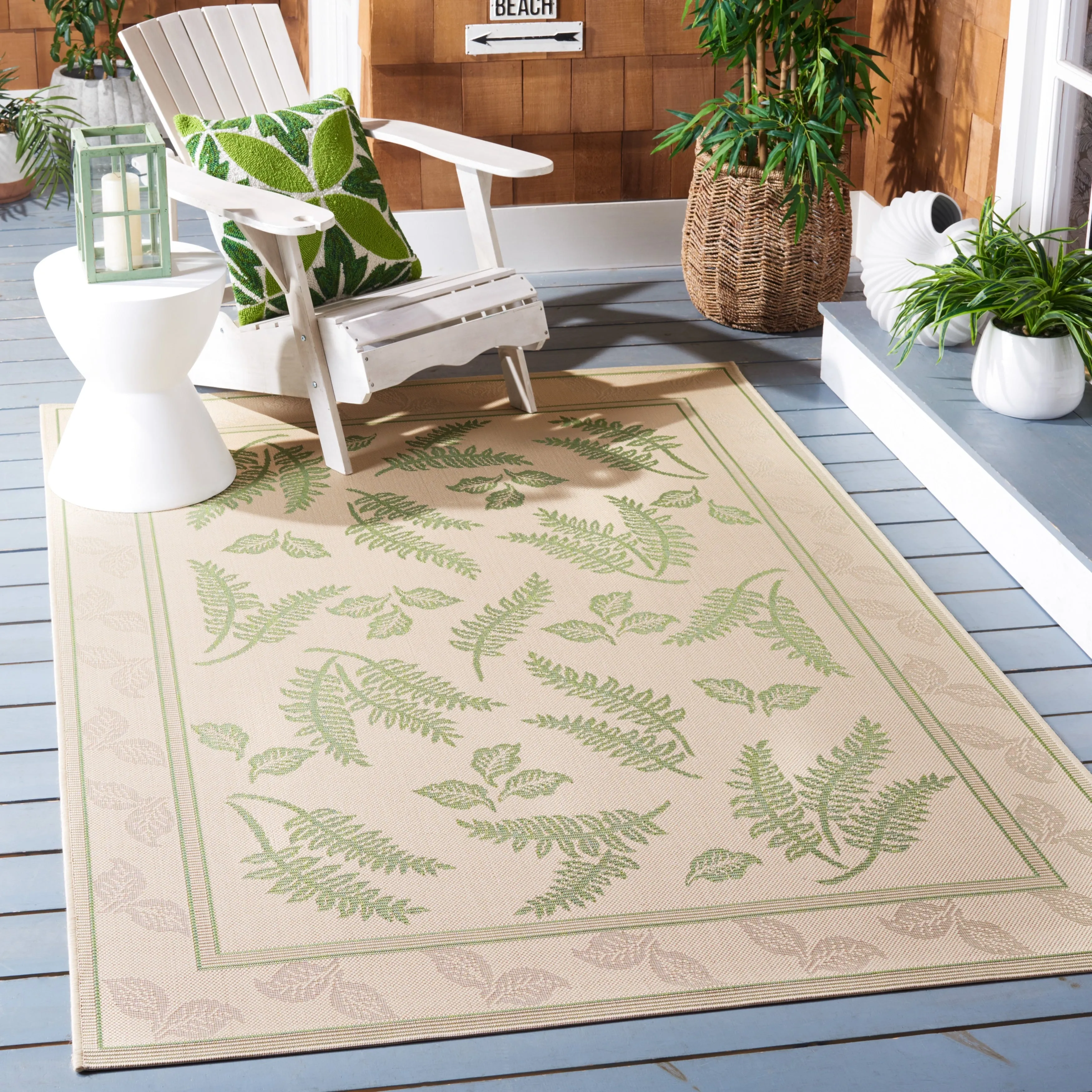 SAFAVIEH Courtyard Rosaria Indoor/ Outdoor Waterproof Patio Backyard Rug