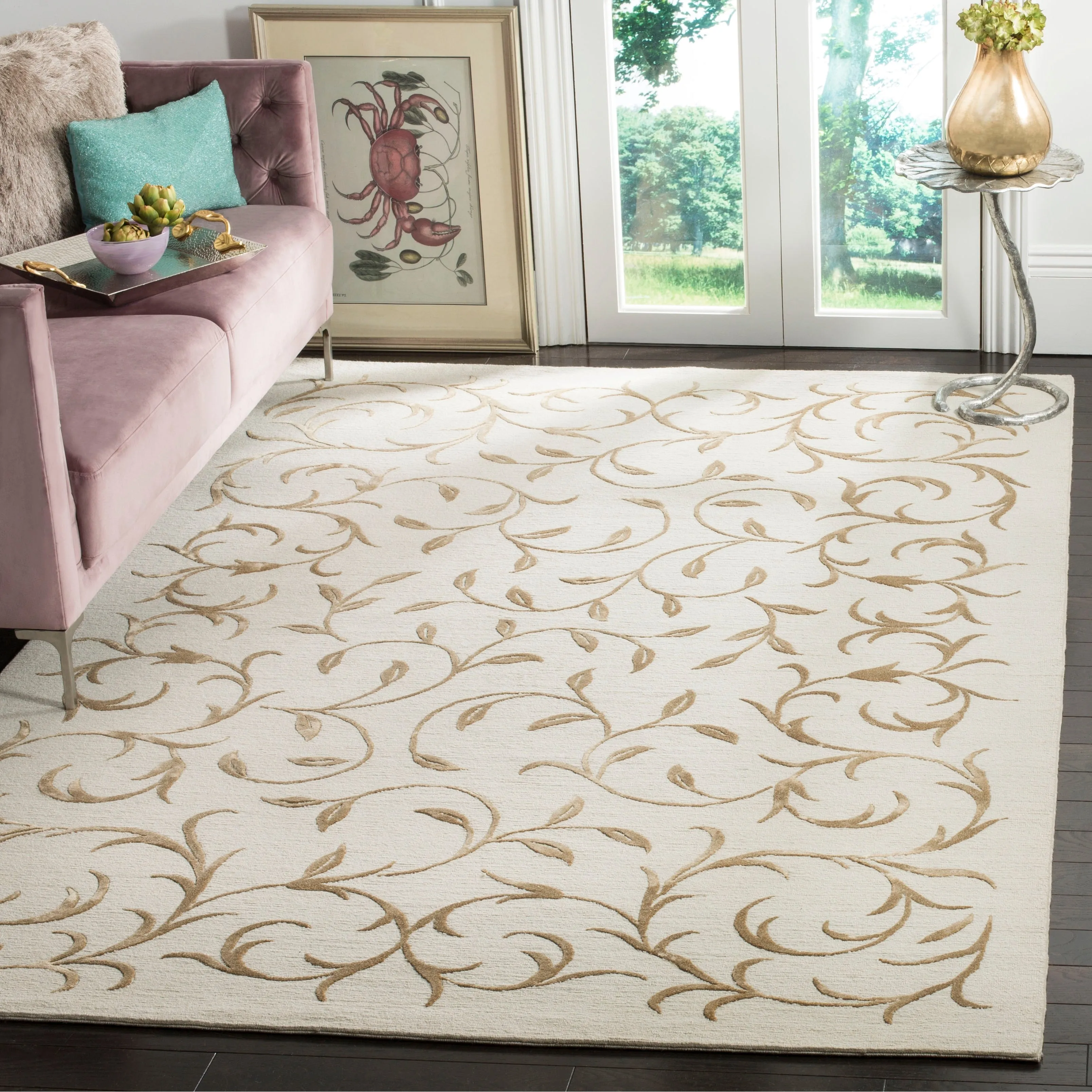 SAFAVIEH Couture Hand-knotted Tibetan Vania Modern Wool Rug
