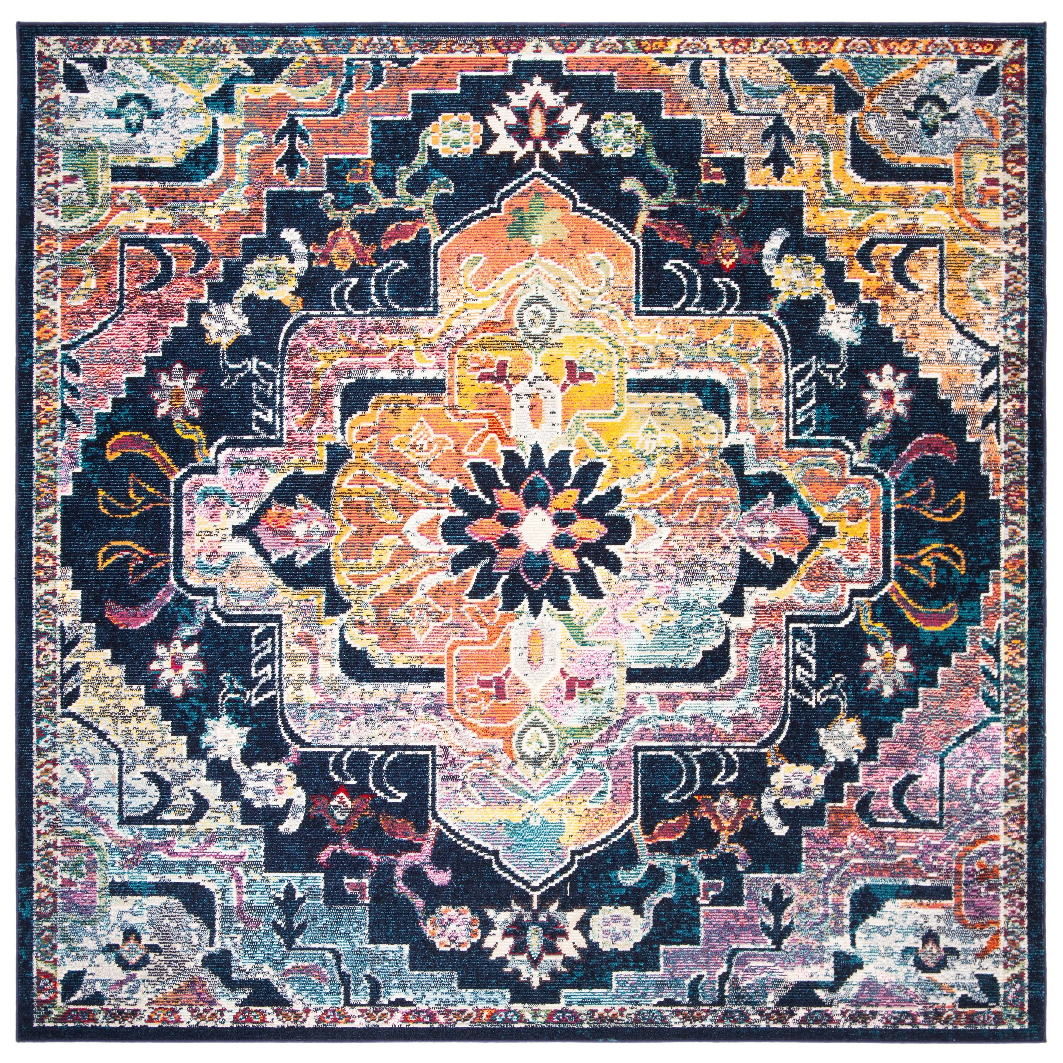 SAFAVIEH. Crystal Naimat Vintage Boho Medallion Rug