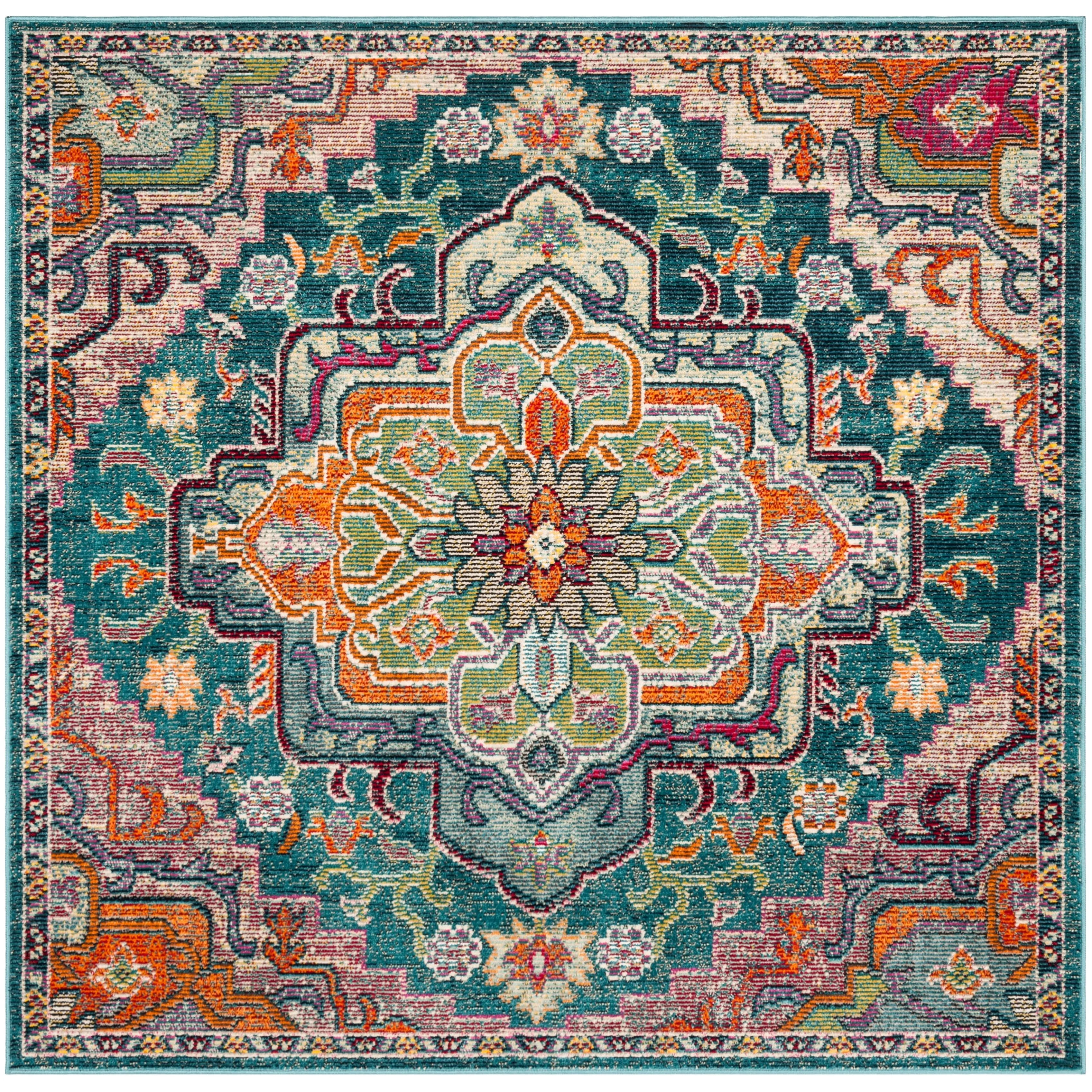 SAFAVIEH. Crystal Naimat Vintage Boho Medallion Rug