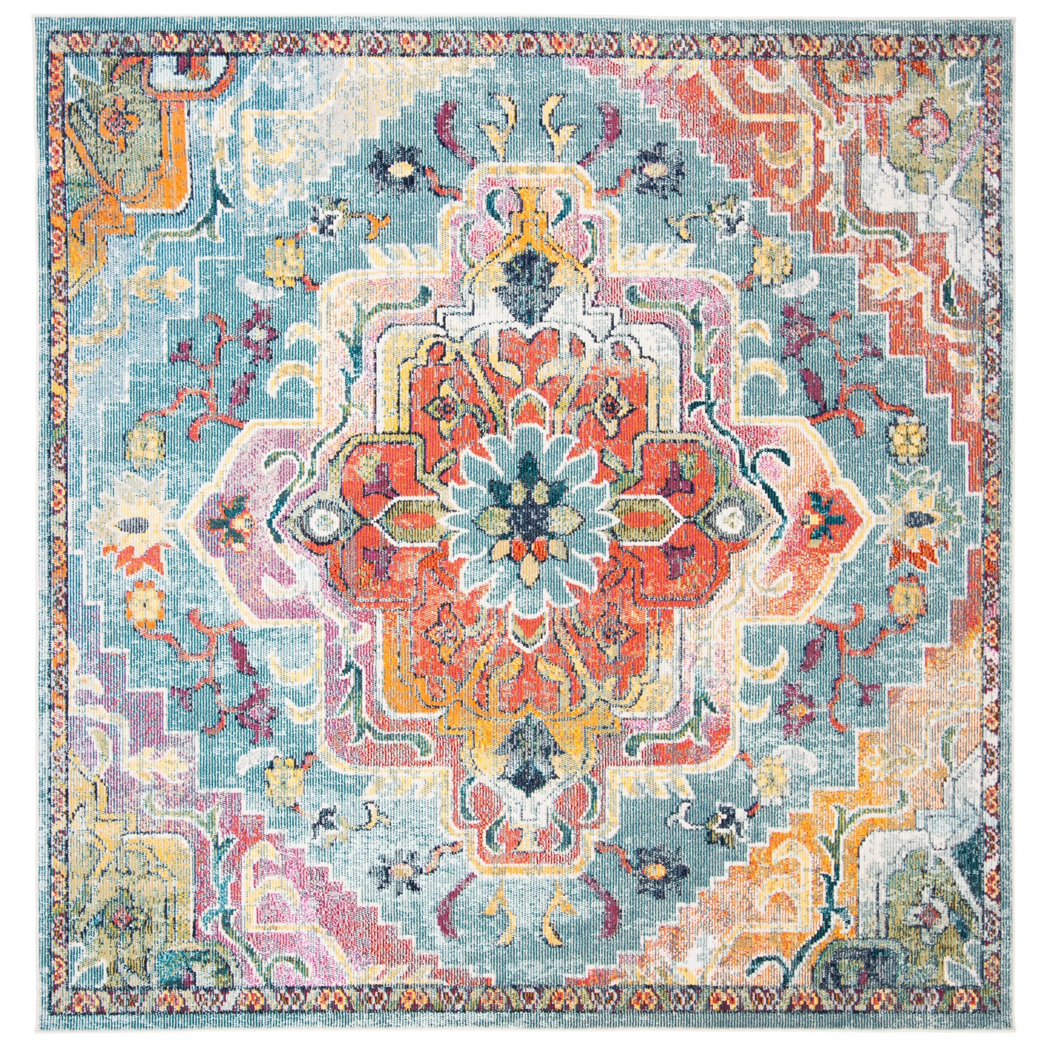 SAFAVIEH. Crystal Naimat Vintage Boho Medallion Rug