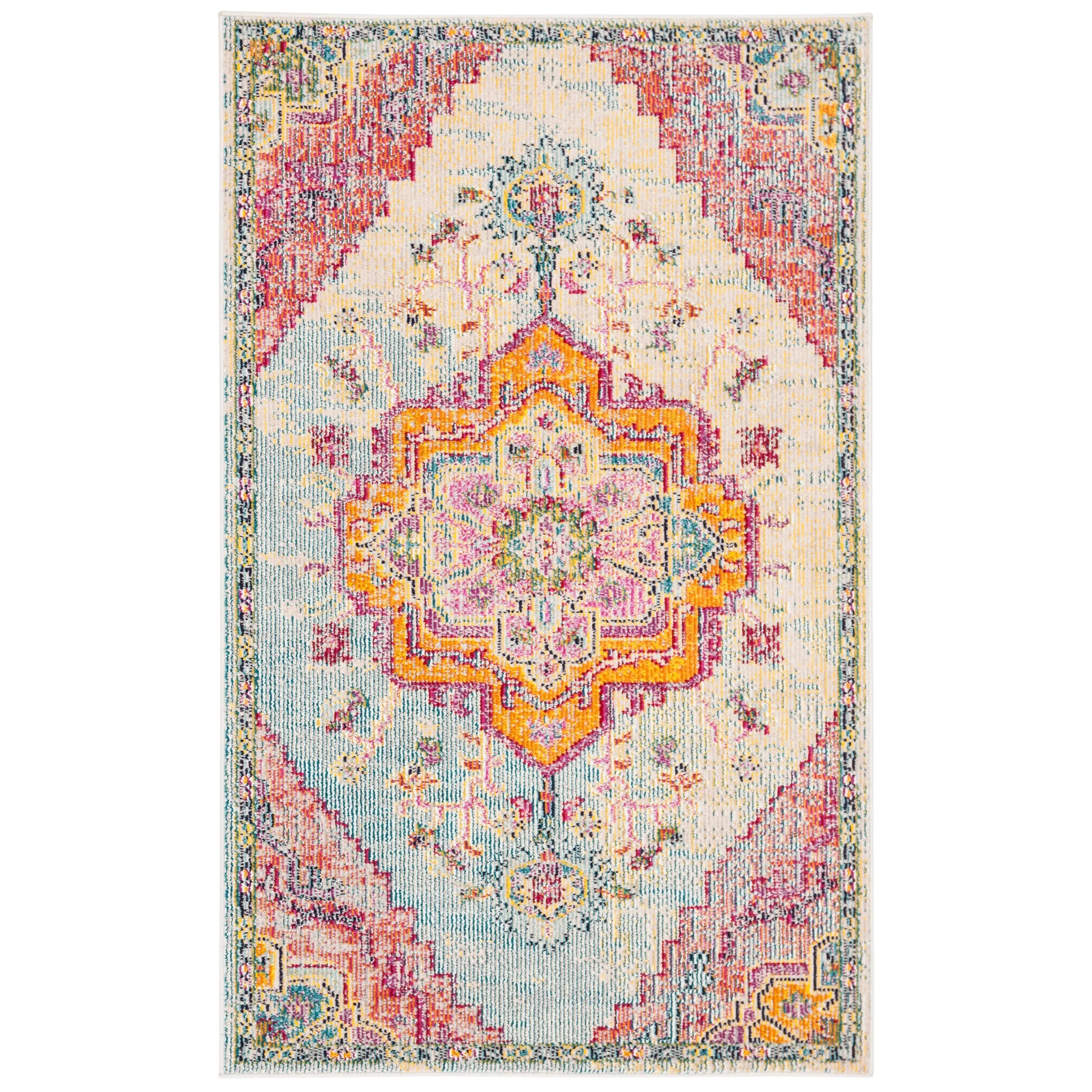 SAFAVIEH. Crystal Naimat Vintage Boho Medallion Rug