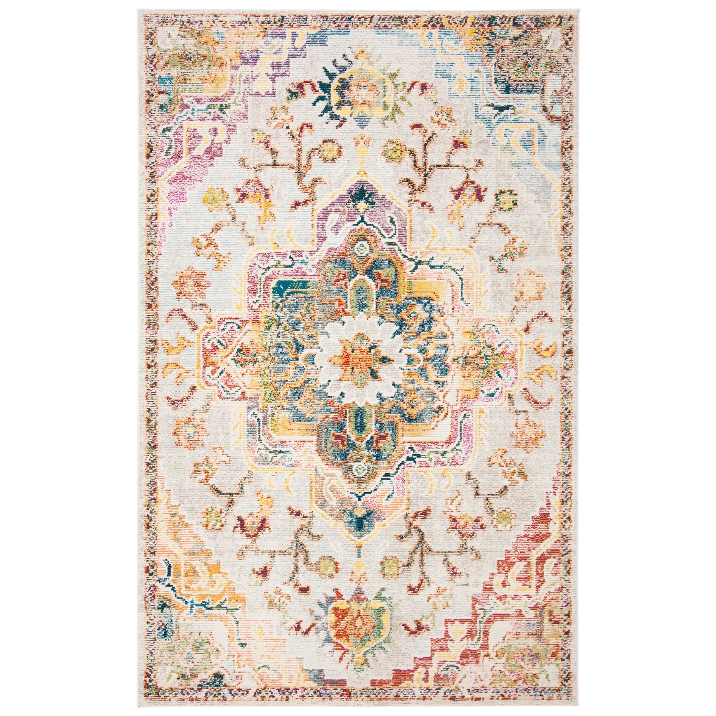 SAFAVIEH. Crystal Naimat Vintage Boho Medallion Rug