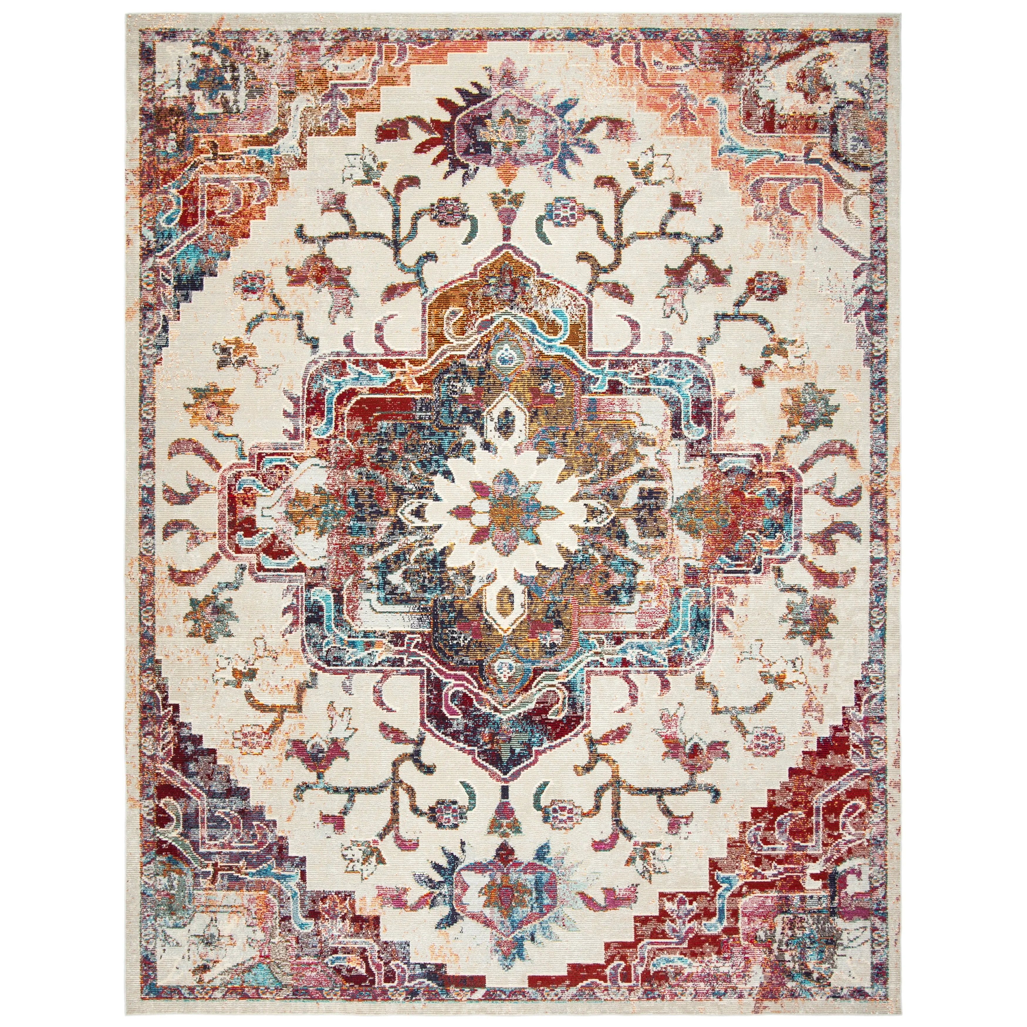 SAFAVIEH. Crystal Naimat Vintage Boho Medallion Rug