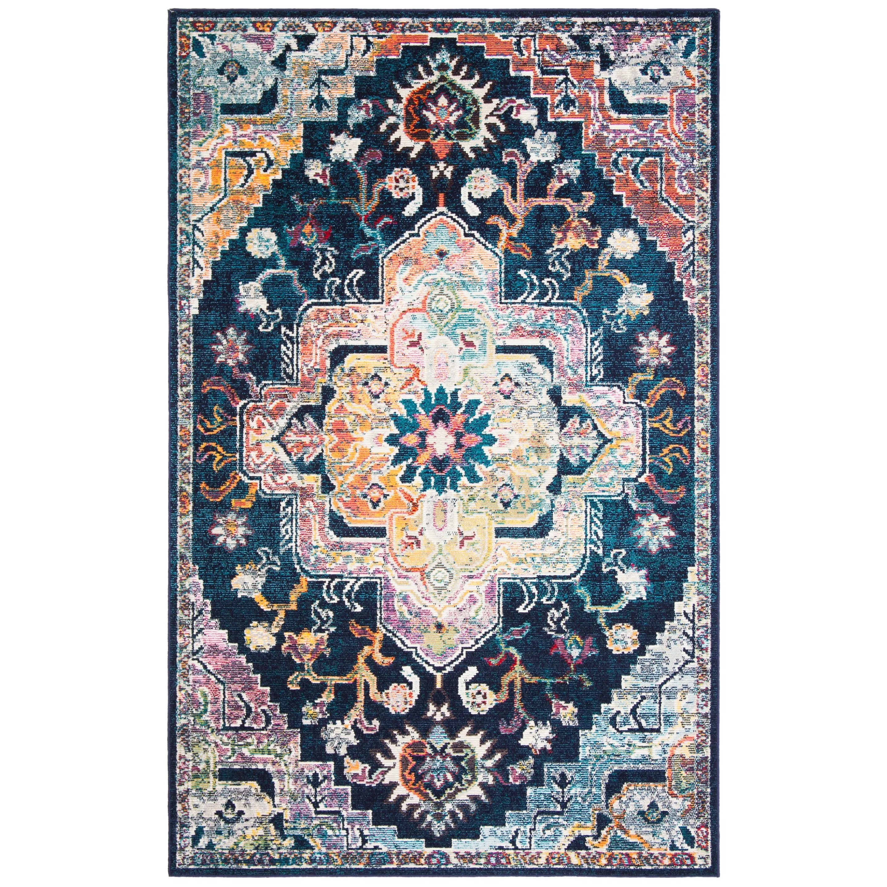 SAFAVIEH. Crystal Naimat Vintage Boho Medallion Rug