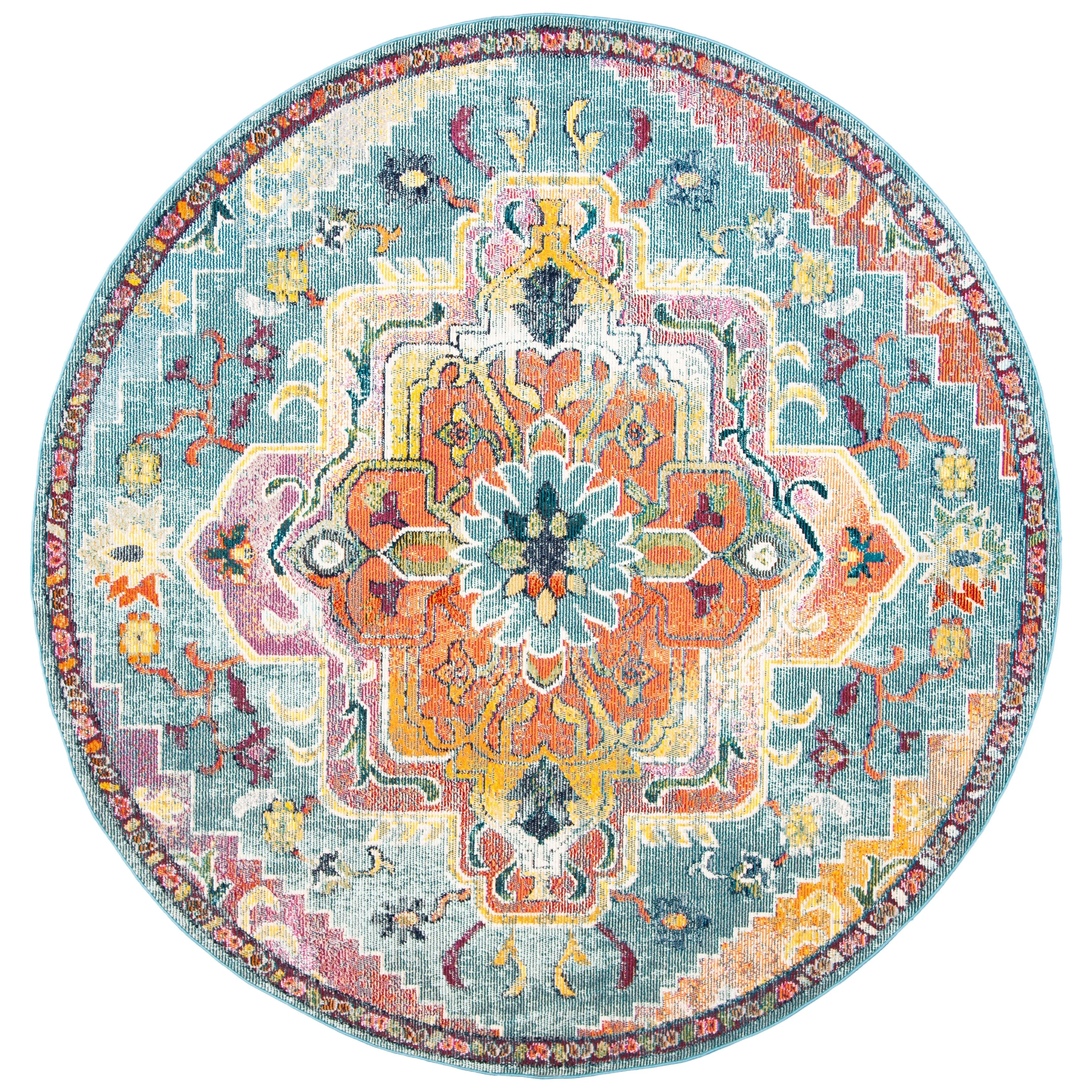 SAFAVIEH. Crystal Naimat Vintage Boho Medallion Rug