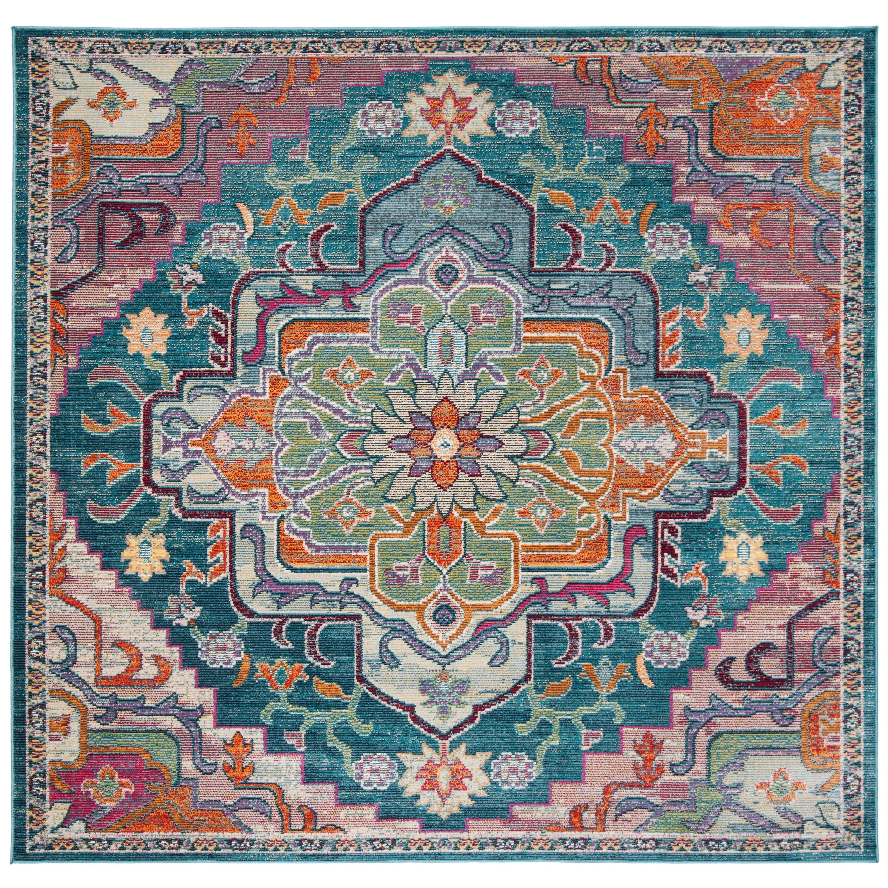 SAFAVIEH. Crystal Naimat Vintage Boho Medallion Rug