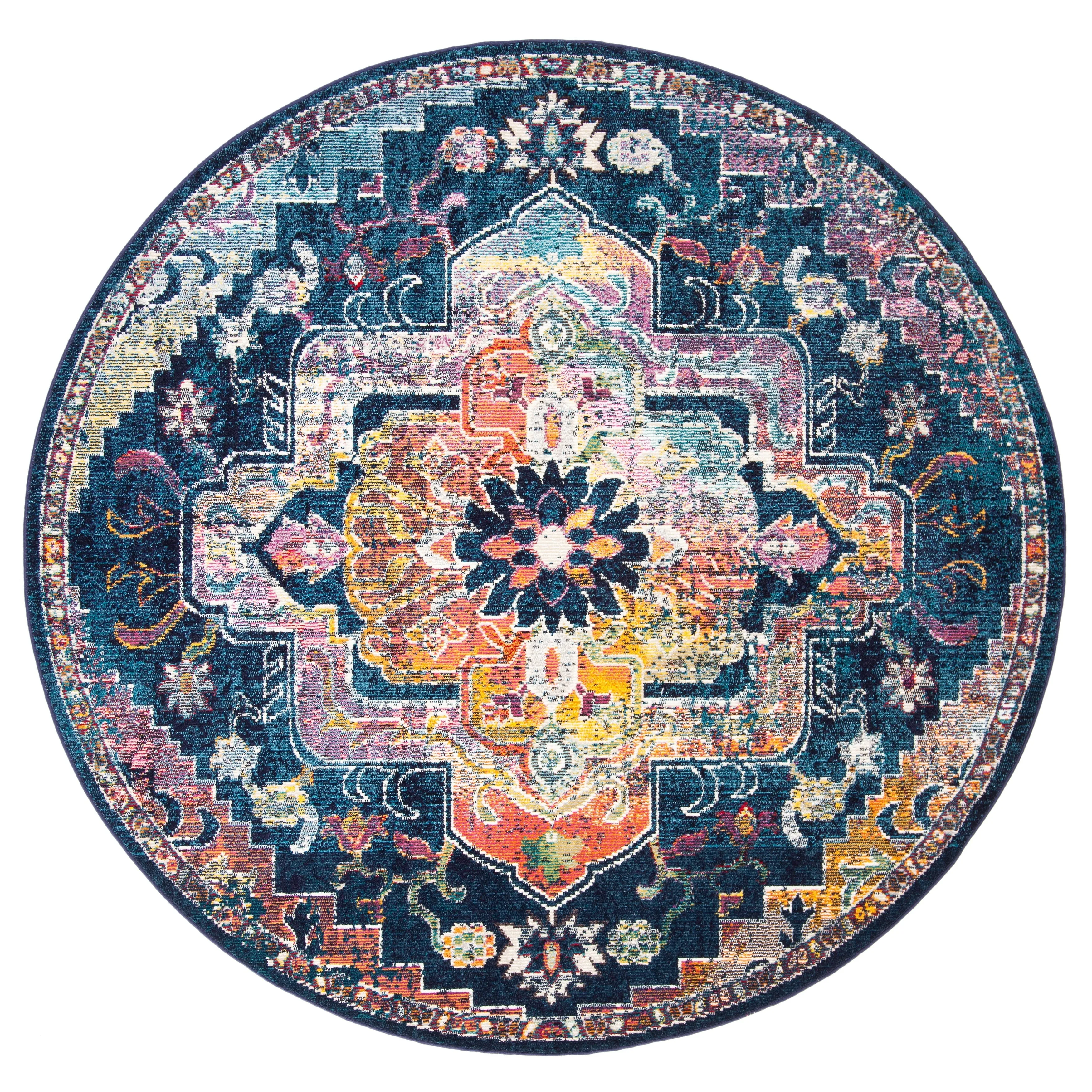 SAFAVIEH. Crystal Naimat Vintage Boho Medallion Rug