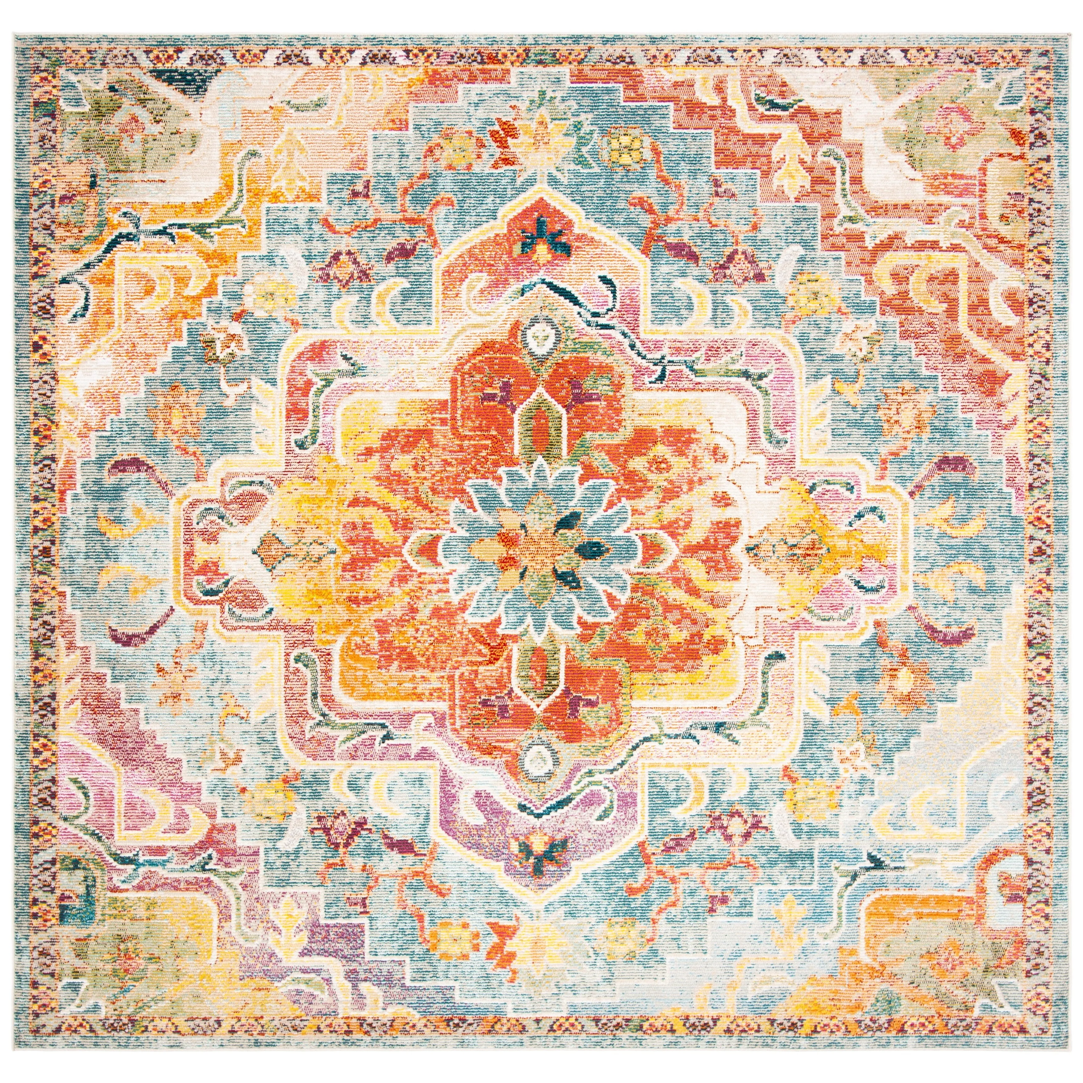 SAFAVIEH. Crystal Naimat Vintage Boho Medallion Rug