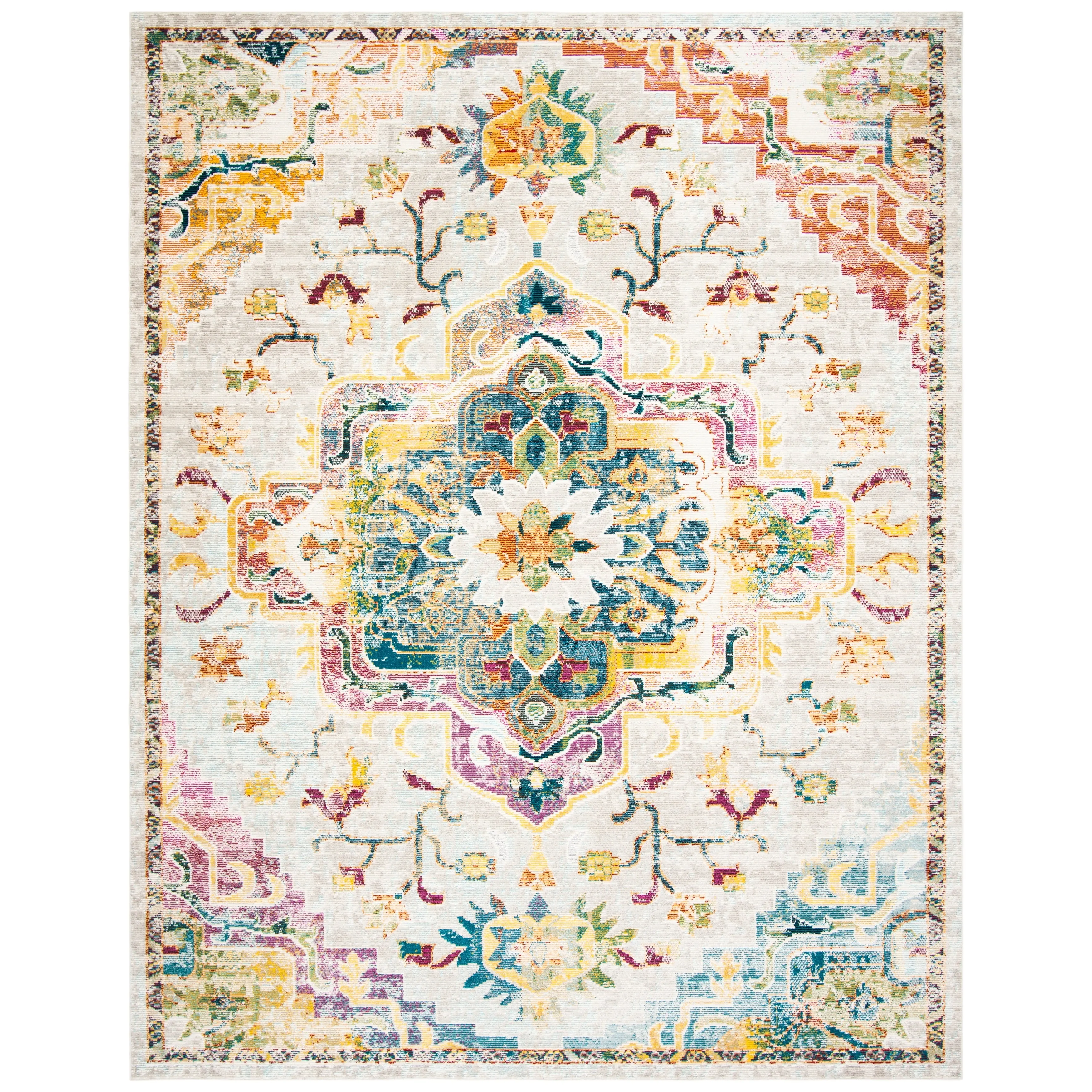 SAFAVIEH. Crystal Naimat Vintage Boho Medallion Rug