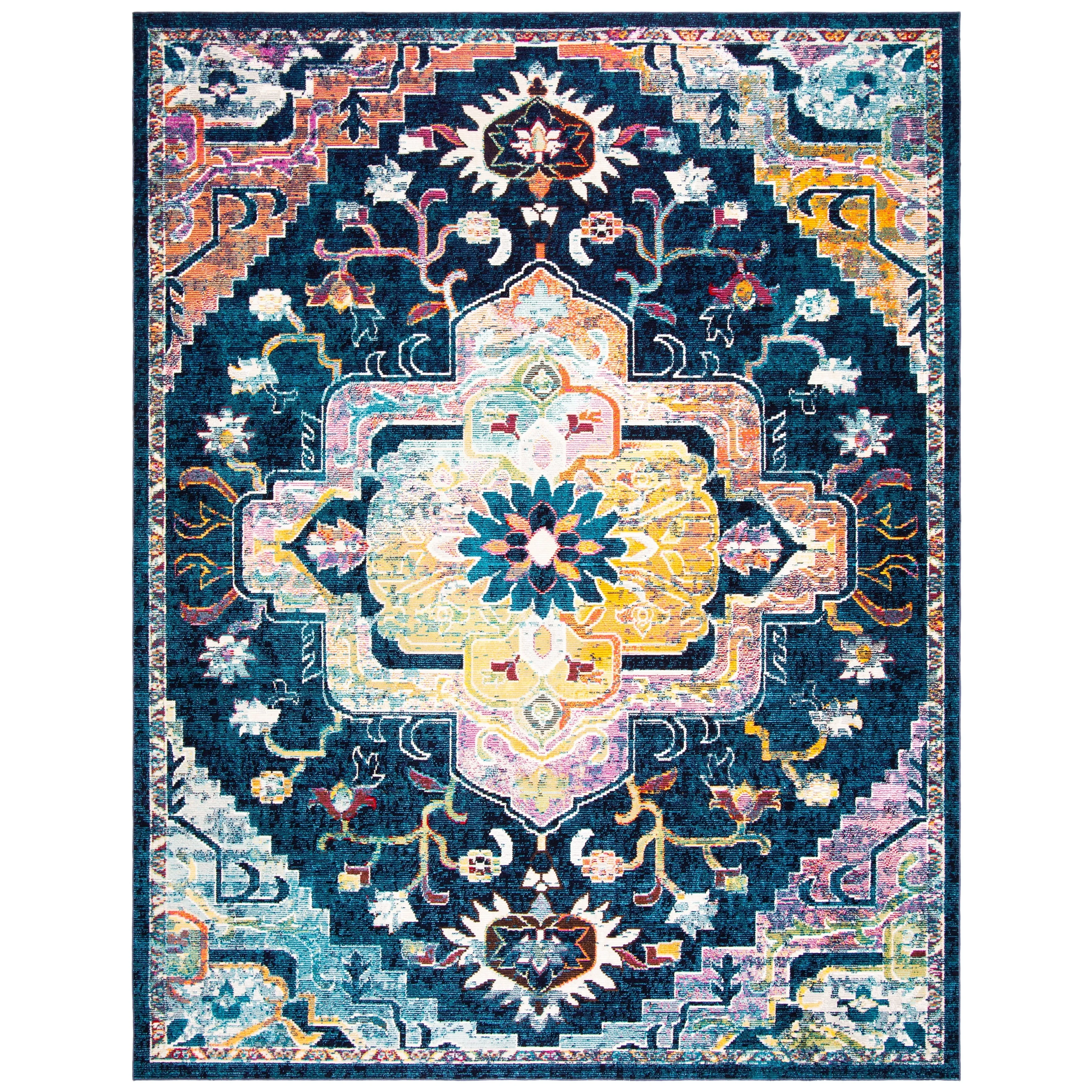 SAFAVIEH. Crystal Naimat Vintage Boho Medallion Rug