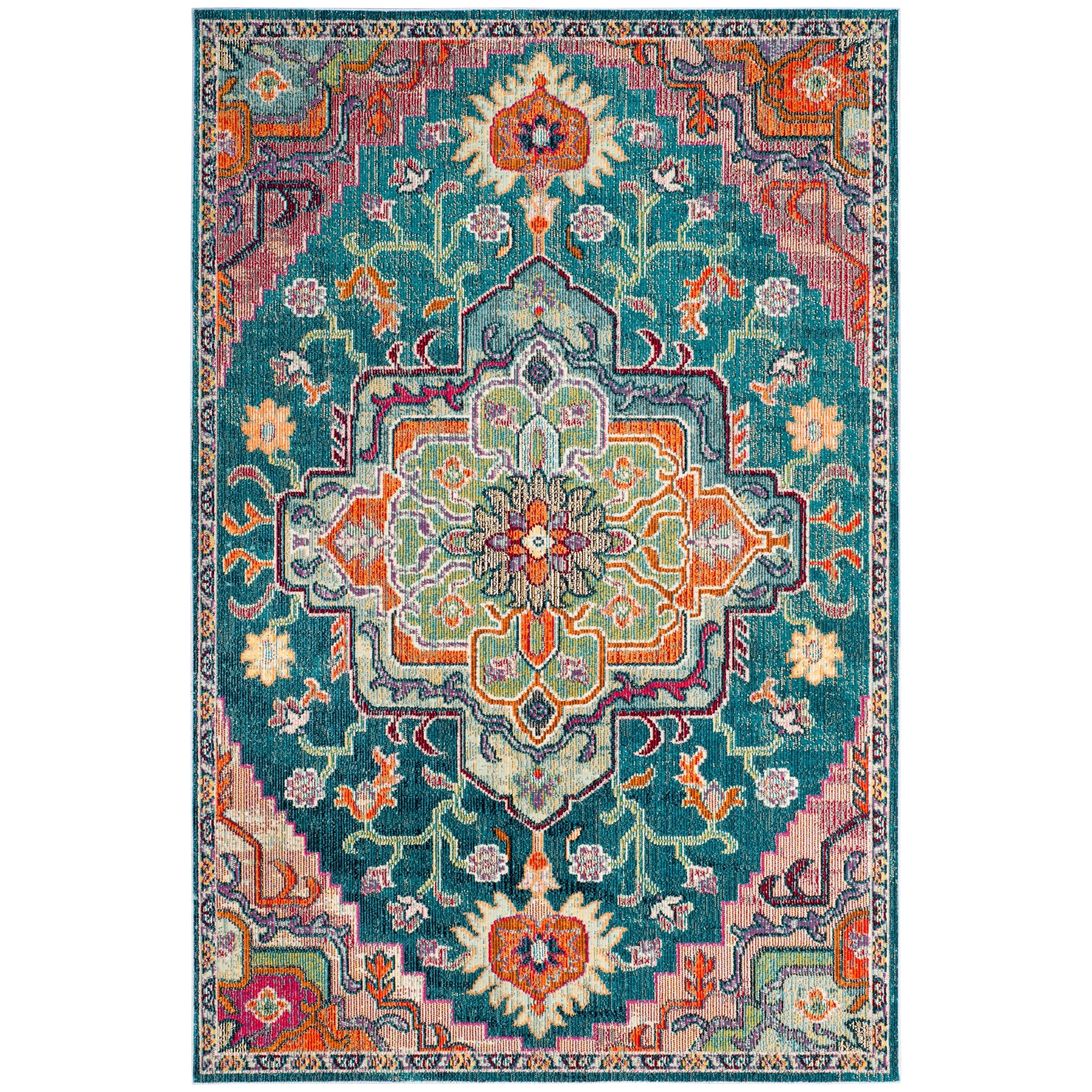 SAFAVIEH. Crystal Naimat Vintage Boho Medallion Rug