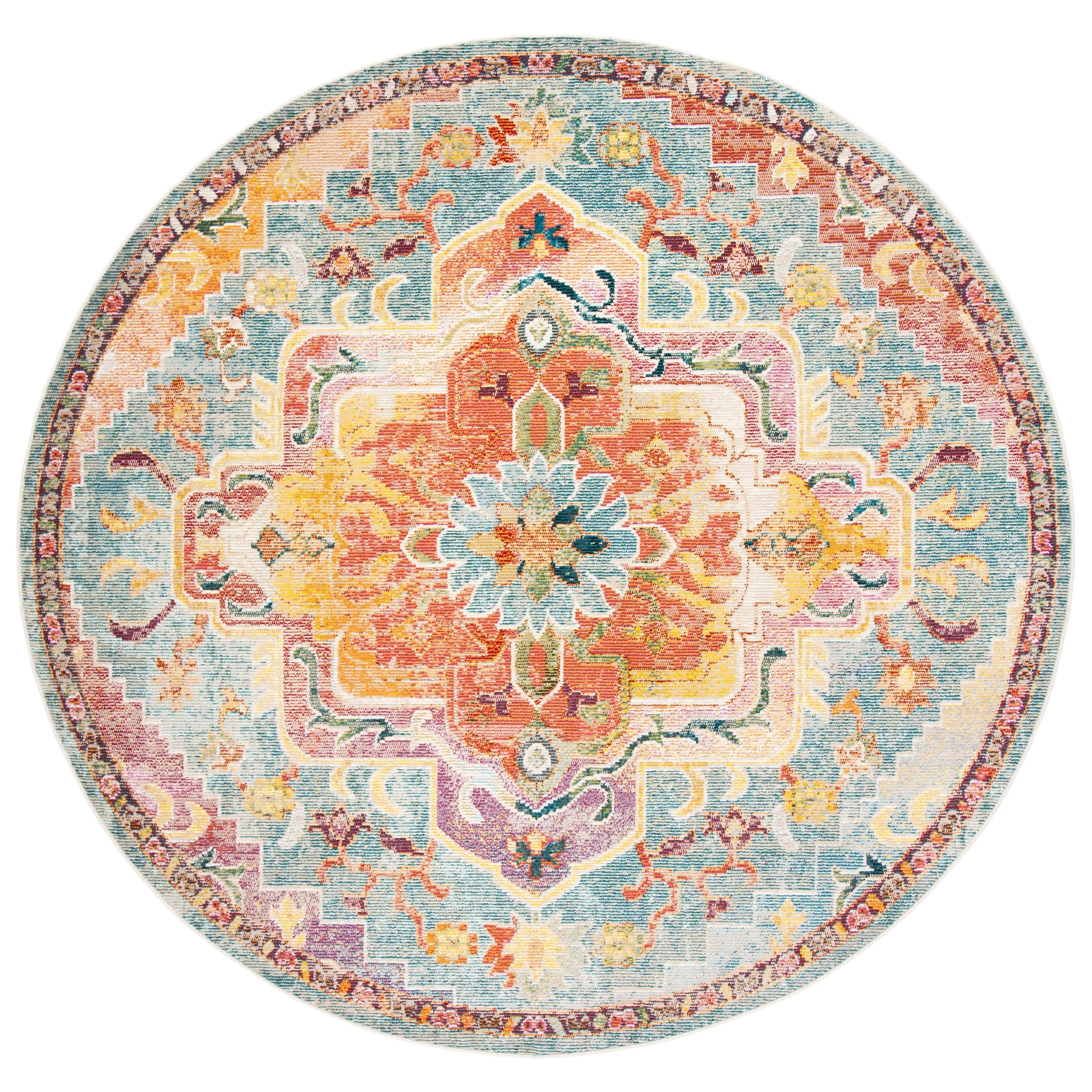 SAFAVIEH. Crystal Naimat Vintage Boho Medallion Rug