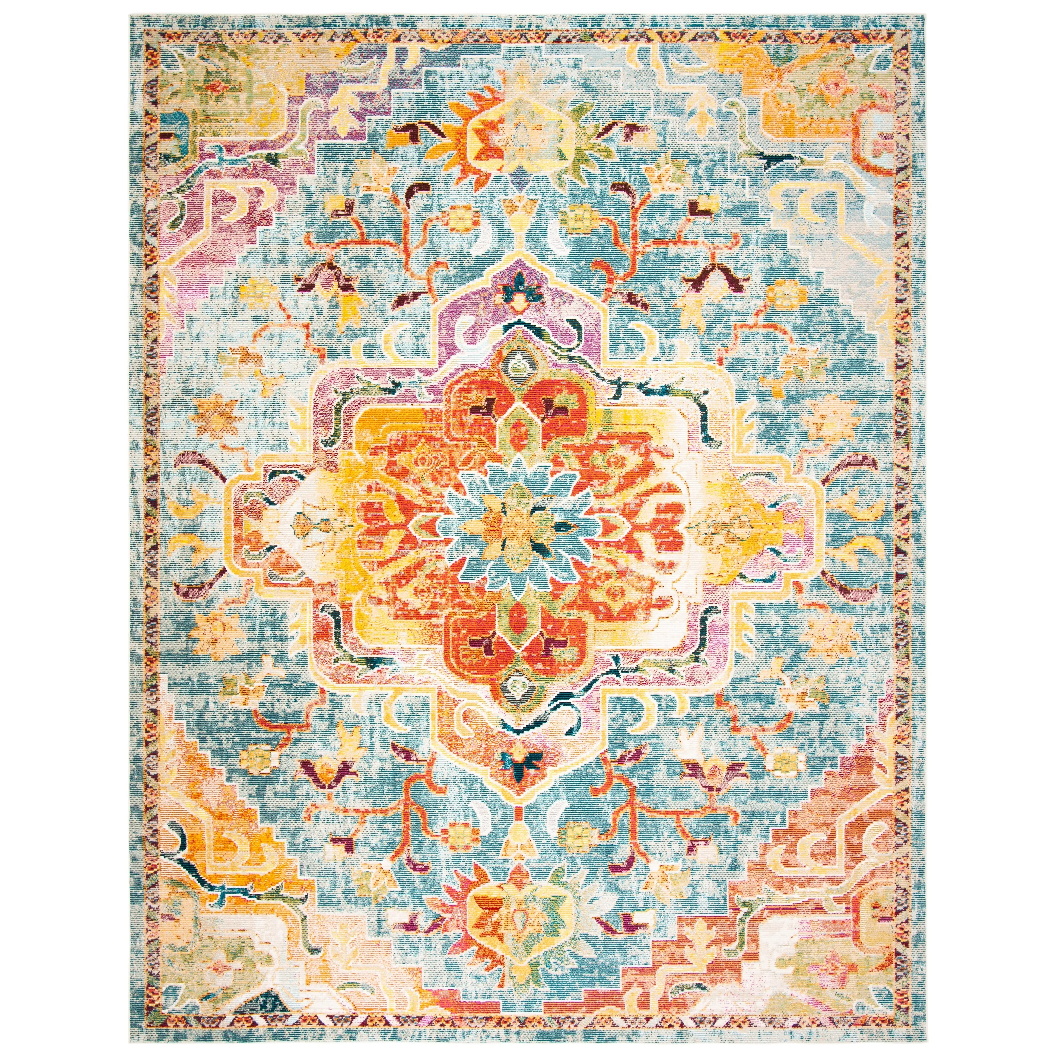 SAFAVIEH. Crystal Naimat Vintage Boho Medallion Rug