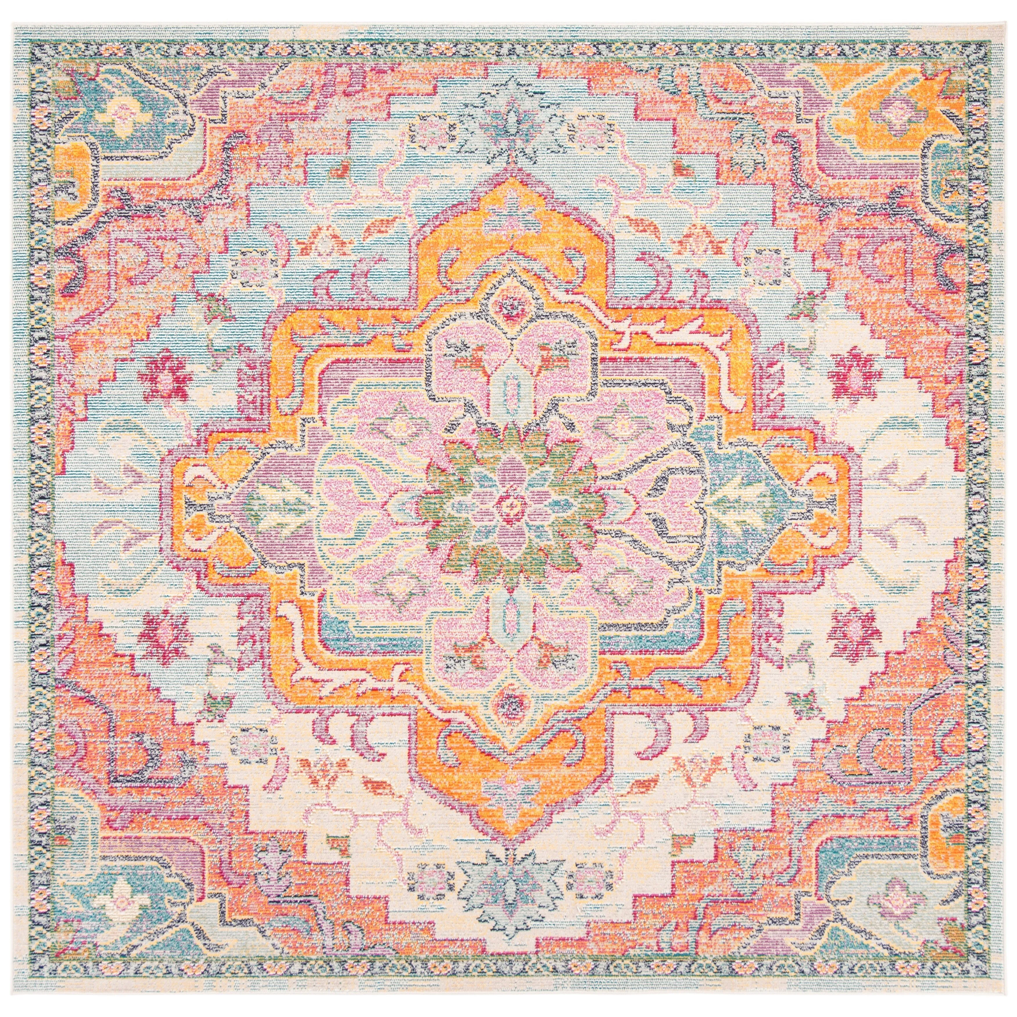 SAFAVIEH. Crystal Naimat Vintage Boho Medallion Rug