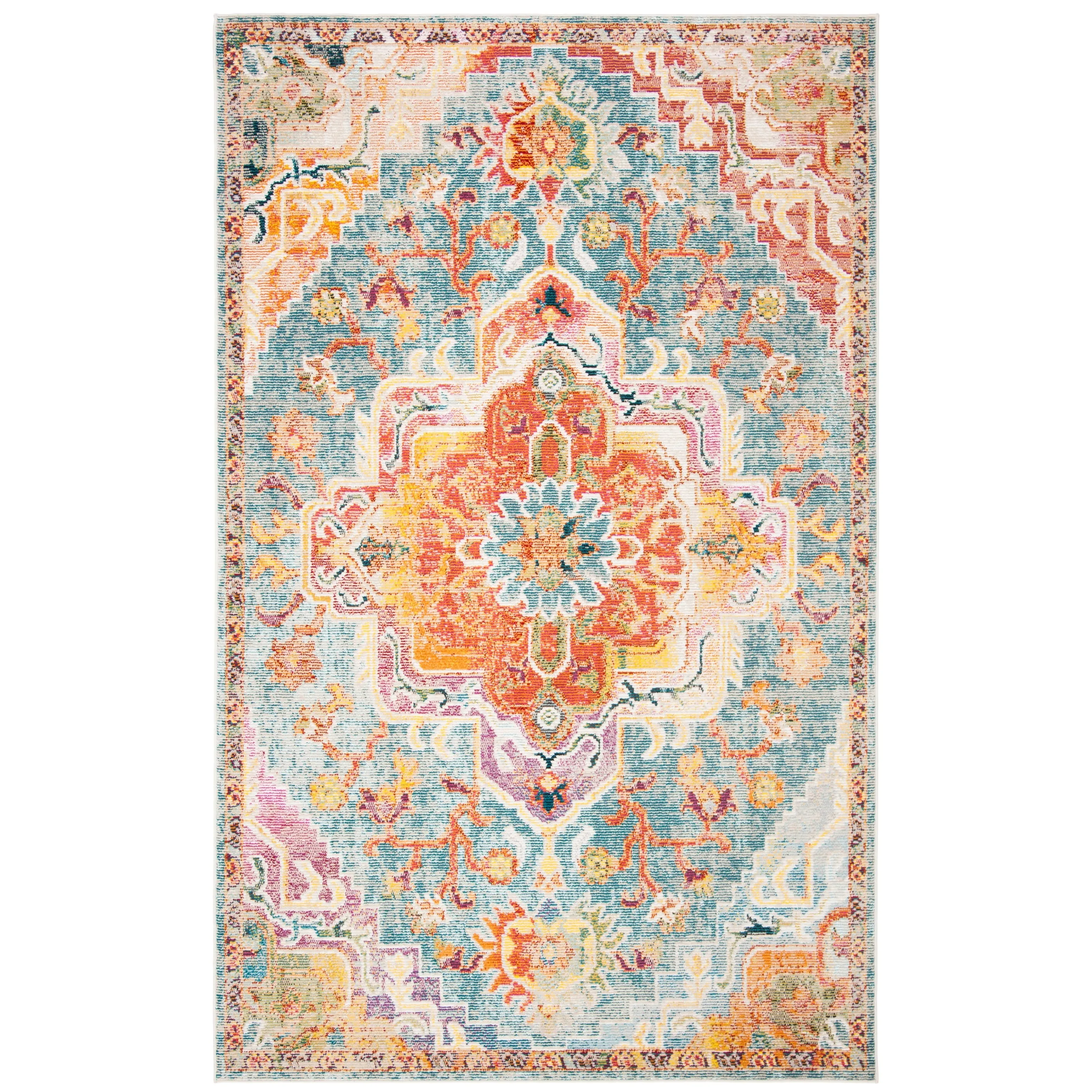 SAFAVIEH. Crystal Naimat Vintage Boho Medallion Rug