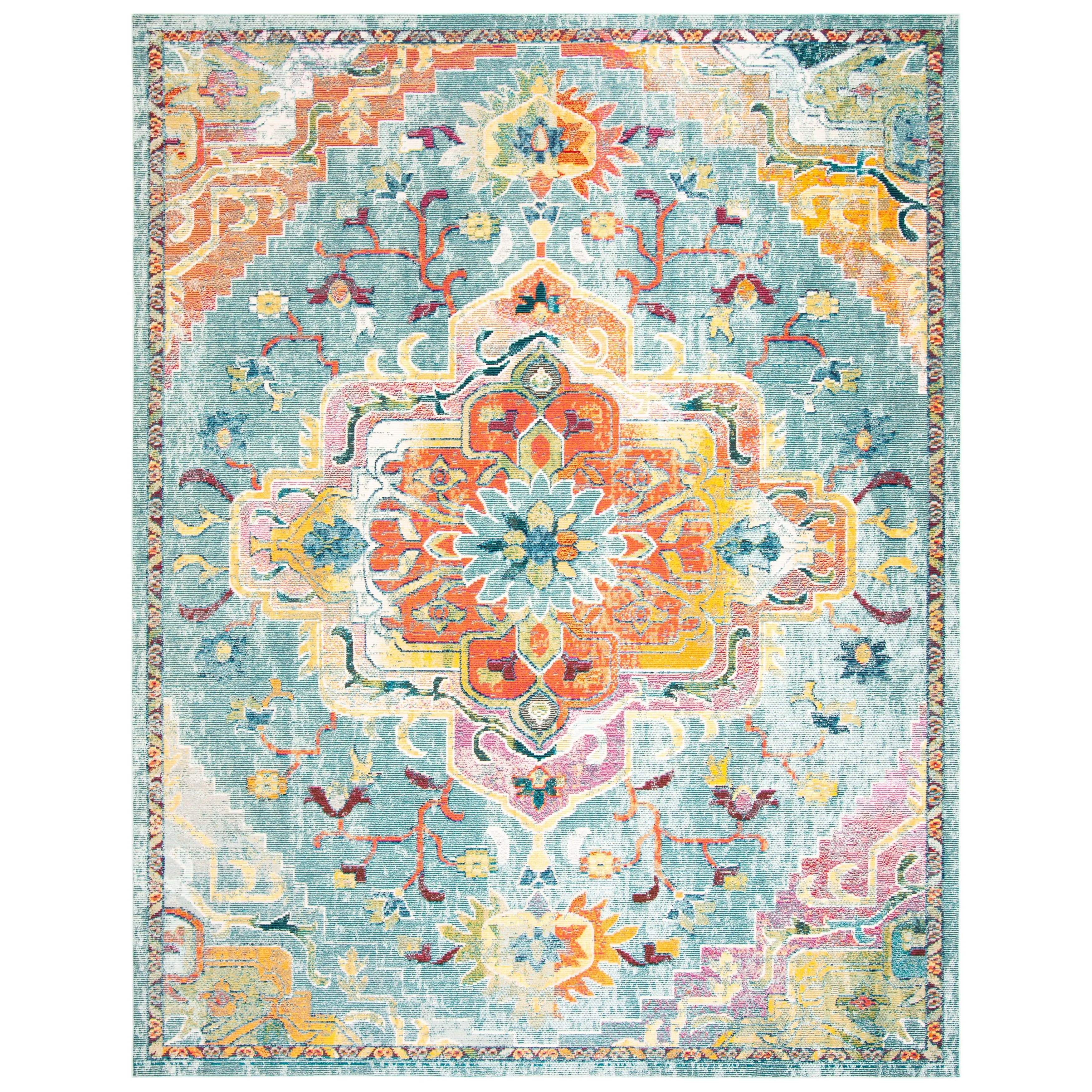 SAFAVIEH. Crystal Naimat Vintage Boho Medallion Rug
