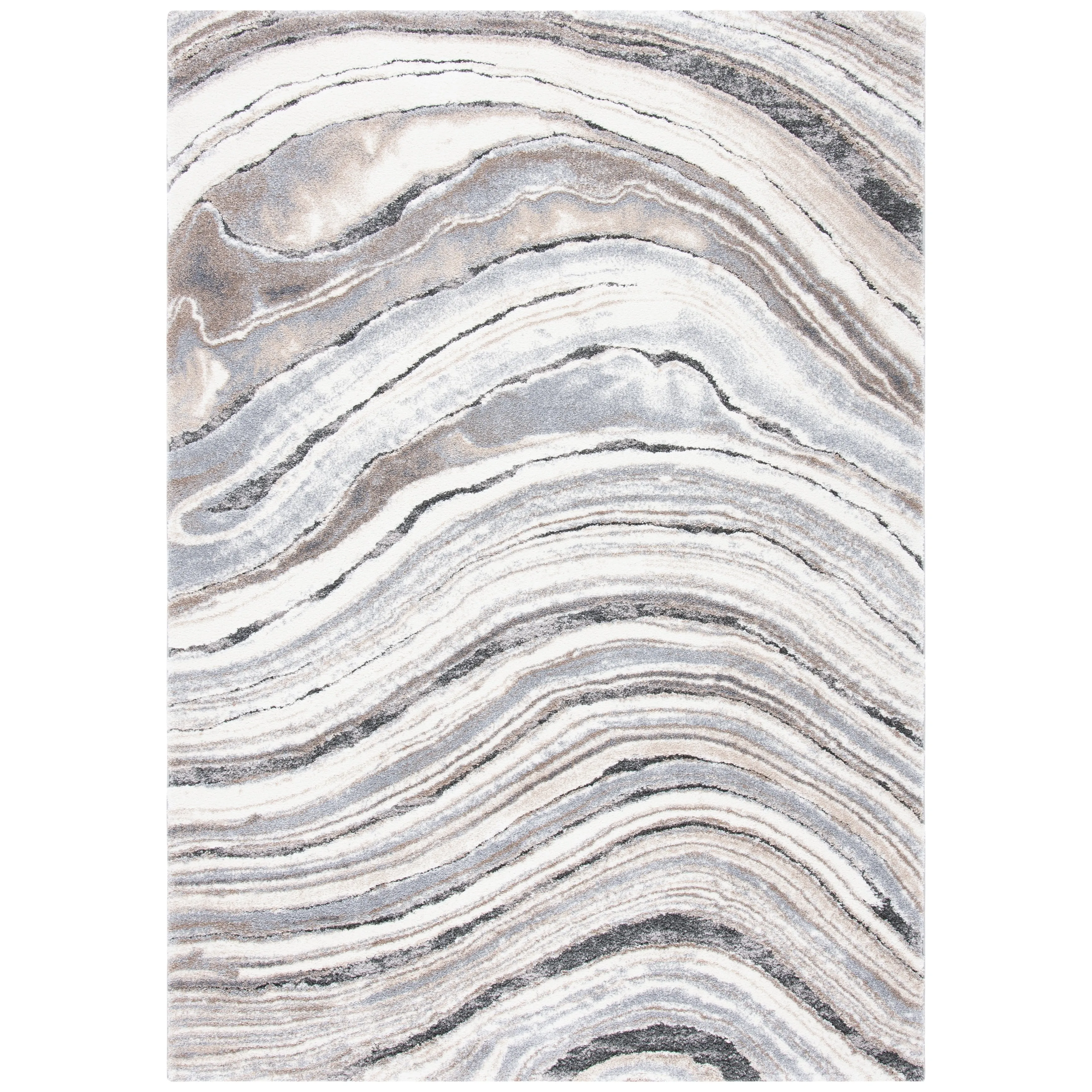 SAFAVIEH Cyrus Shag Margrit Abstract 1-inch Thick Rug