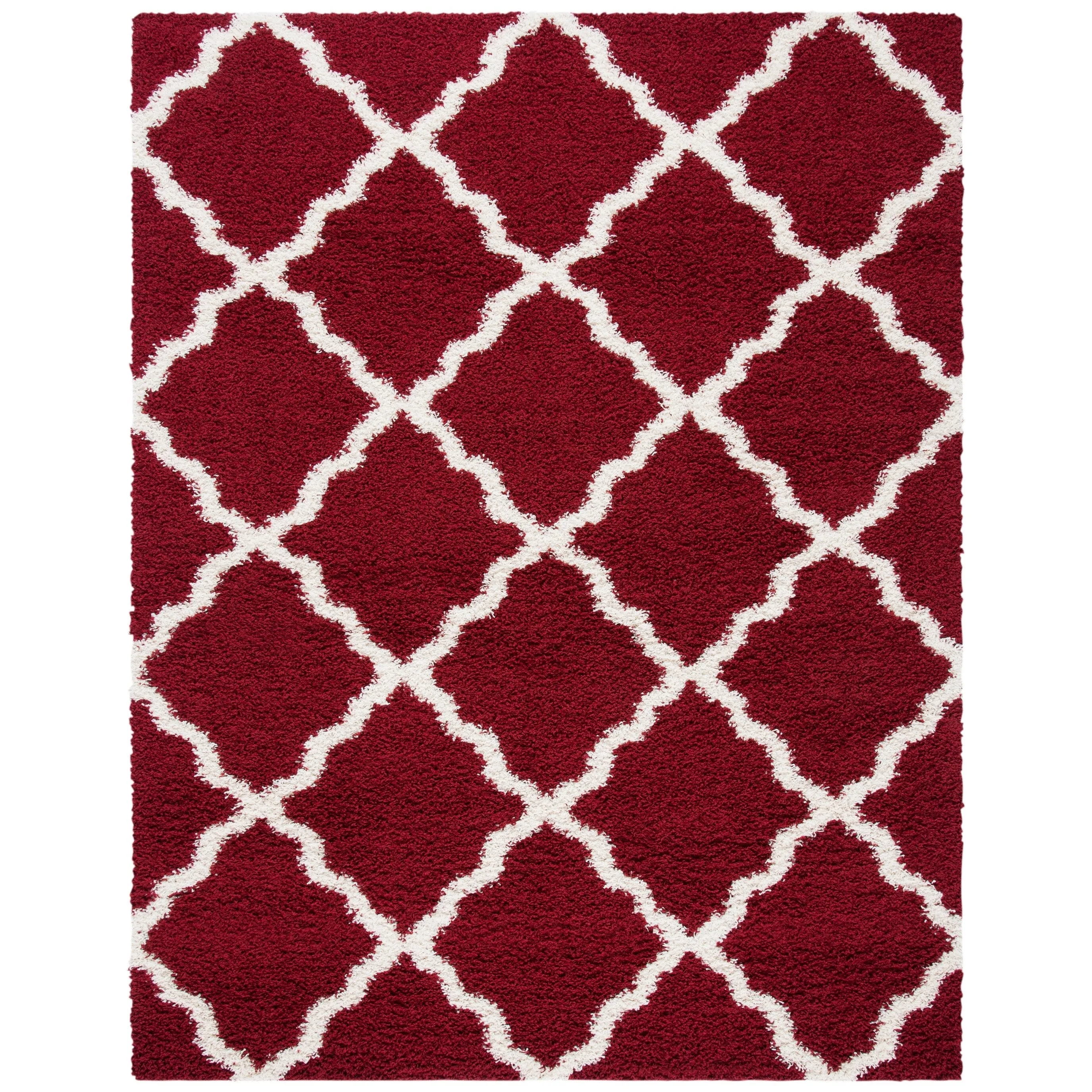 SAFAVIEH Dallas Shag Darina Trellis 1.5-inch Thick Rug