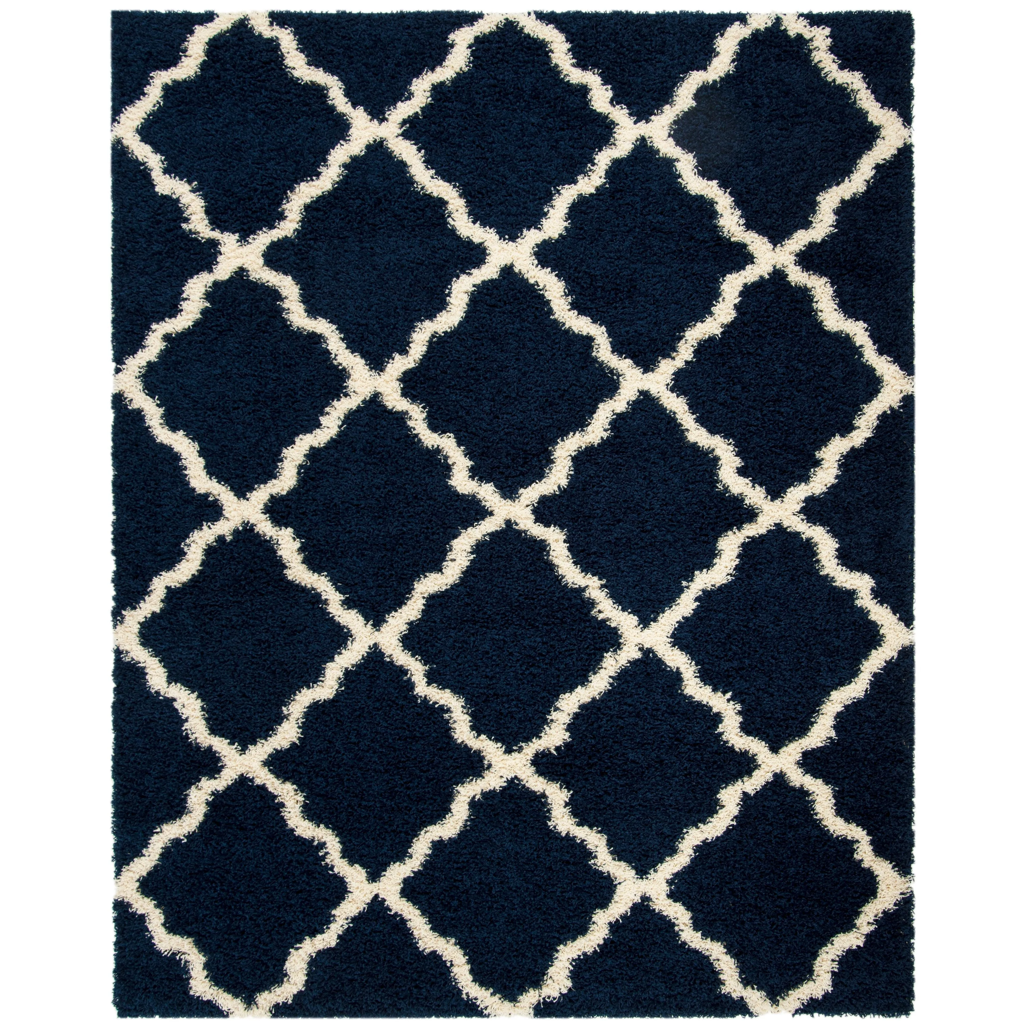 SAFAVIEH Dallas Shag Darina Trellis 1.5-inch Thick Rug