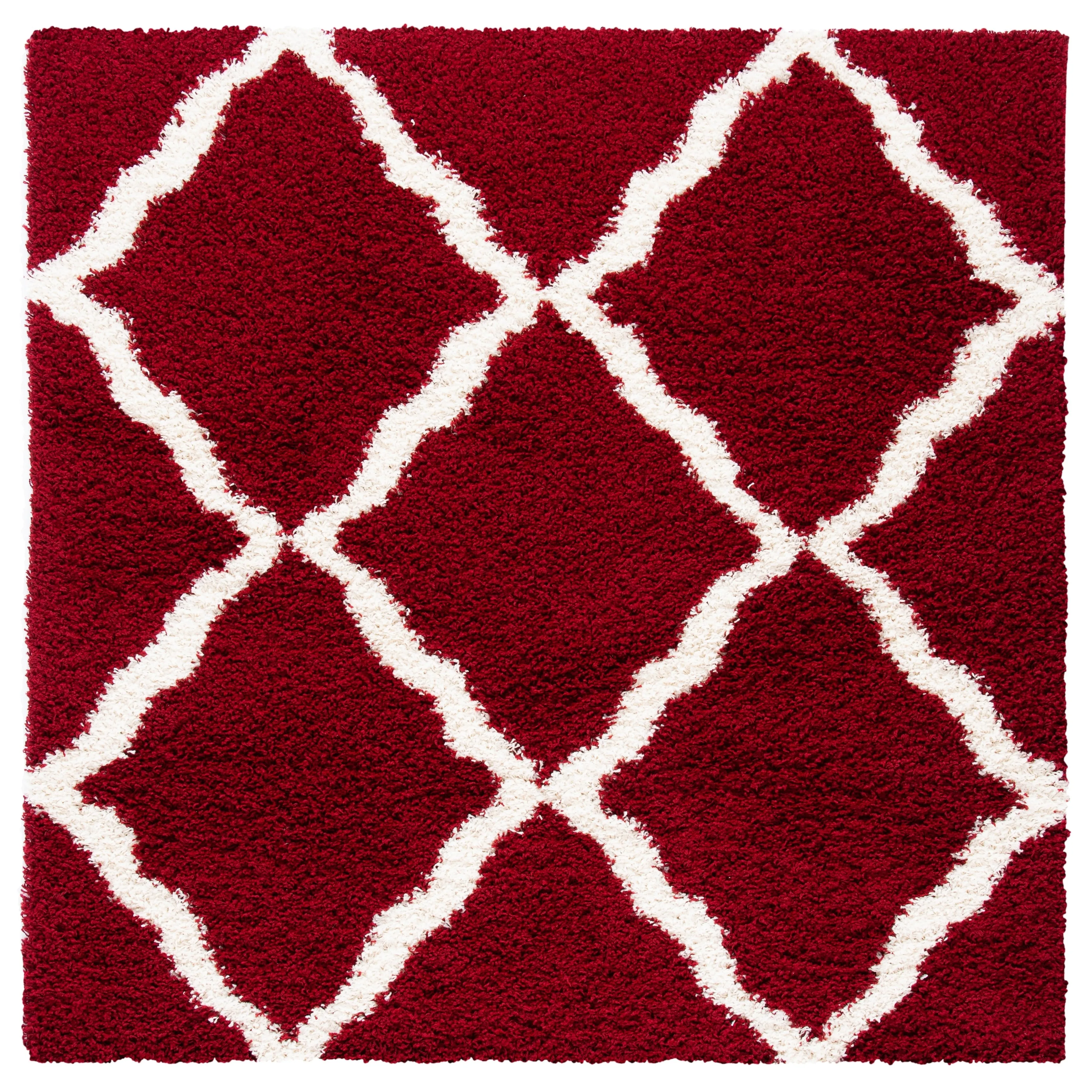 SAFAVIEH Dallas Shag Darina Trellis 1.5-inch Thick Rug