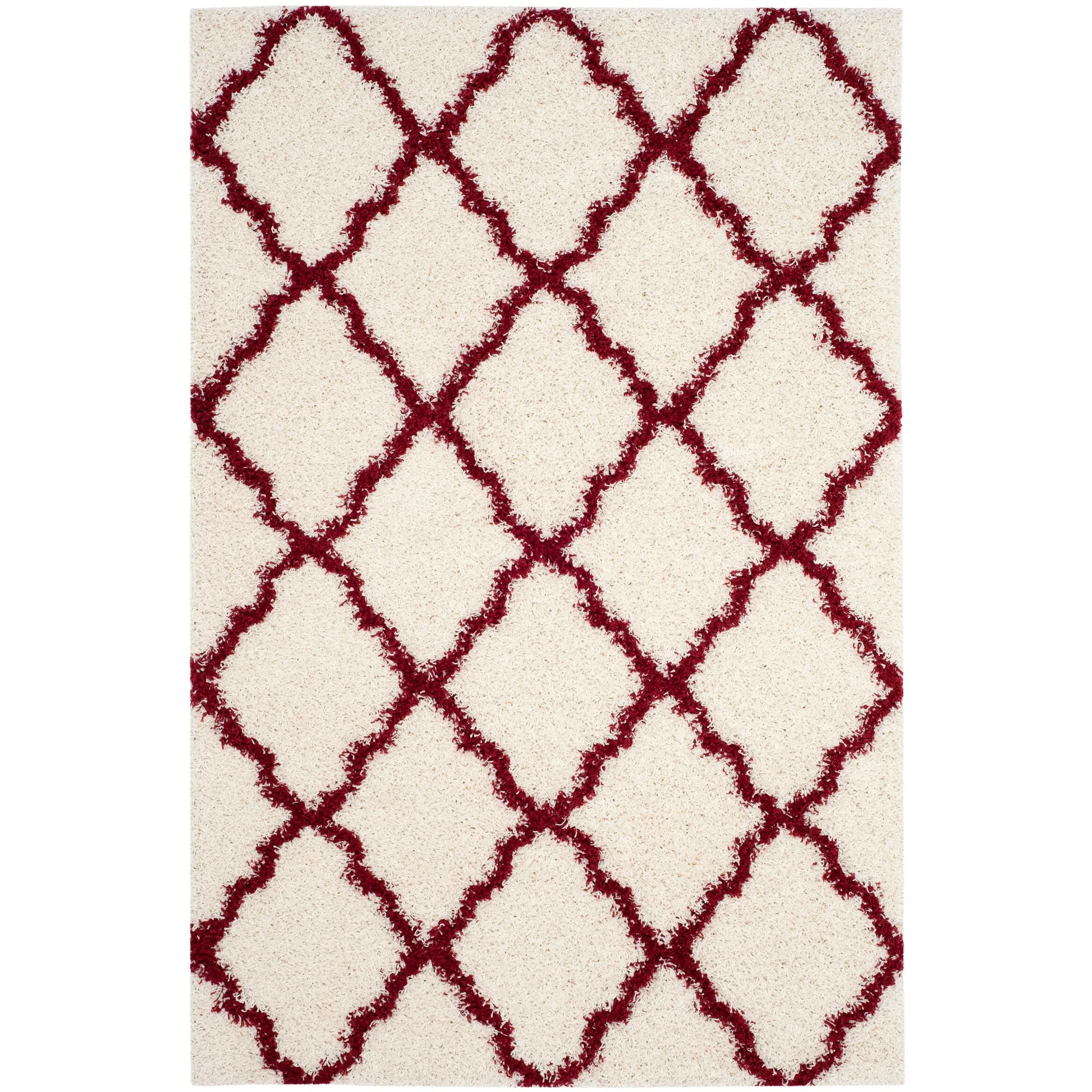 SAFAVIEH Dallas Shag Darina Trellis 1.5-inch Thick Rug