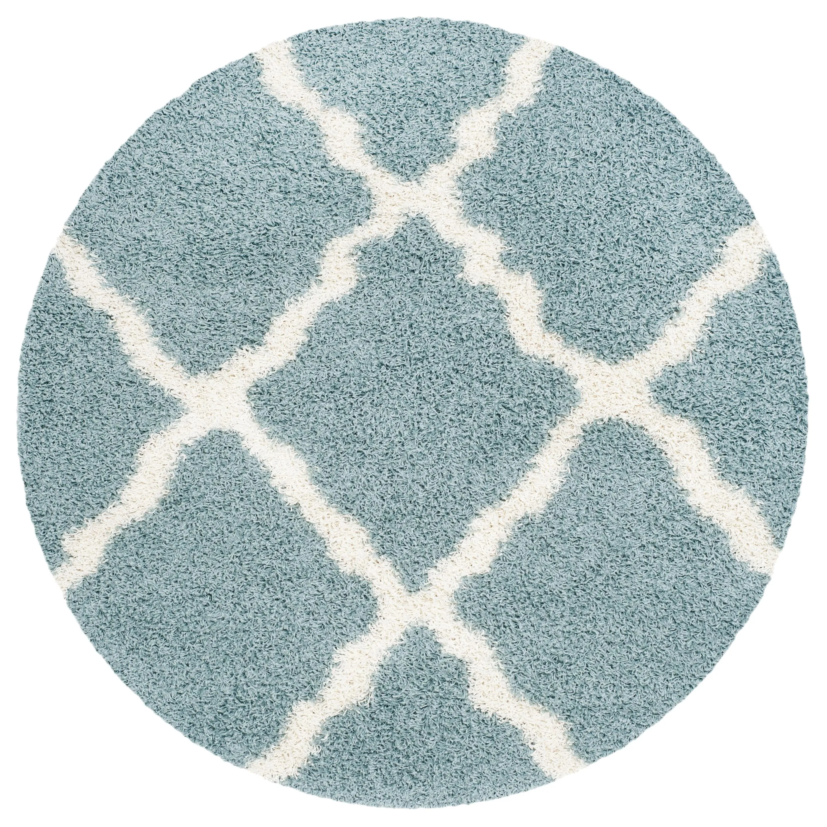 SAFAVIEH Dallas Shag Darina Trellis 1.5-inch Thick Rug