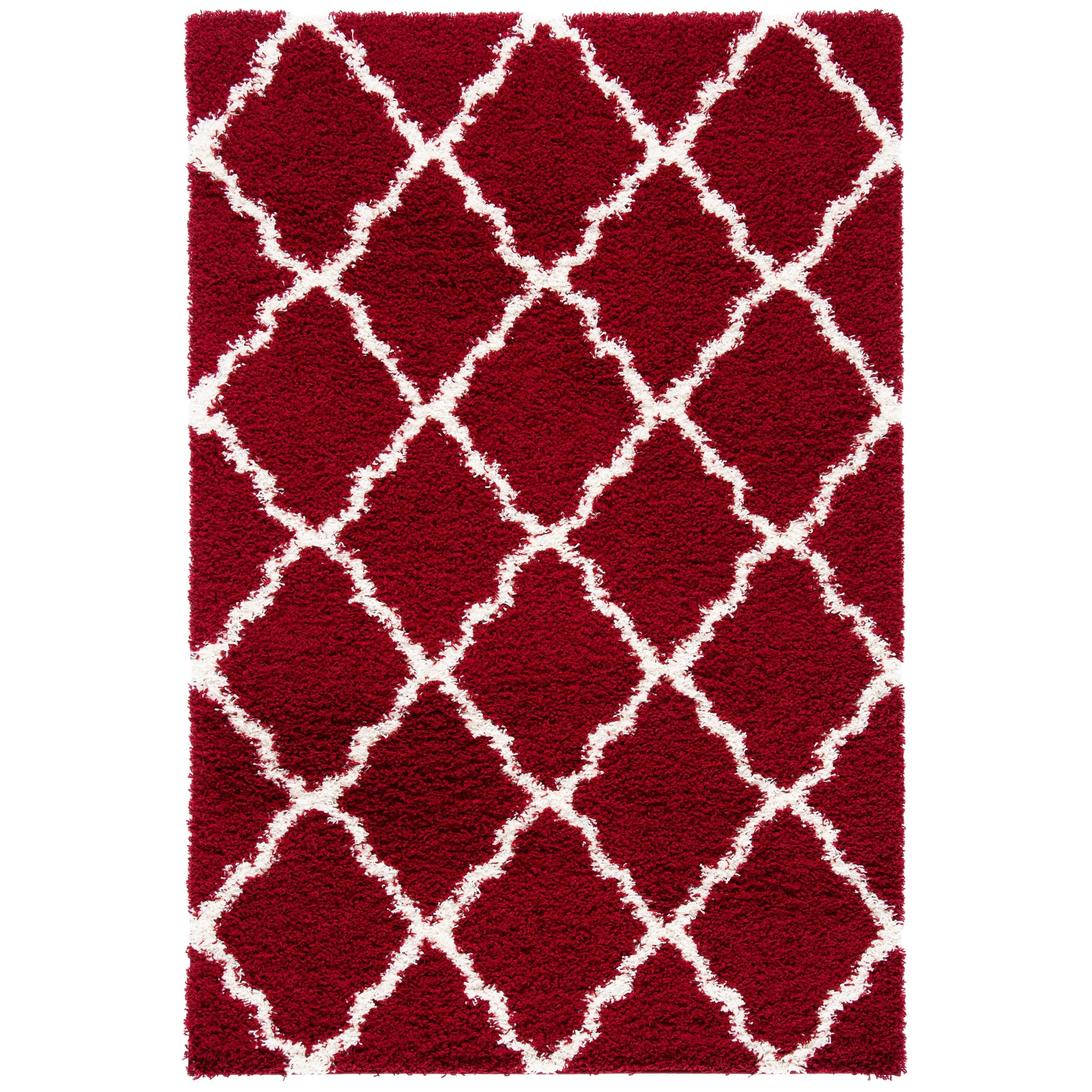 SAFAVIEH Dallas Shag Darina Trellis 1.5-inch Thick Rug