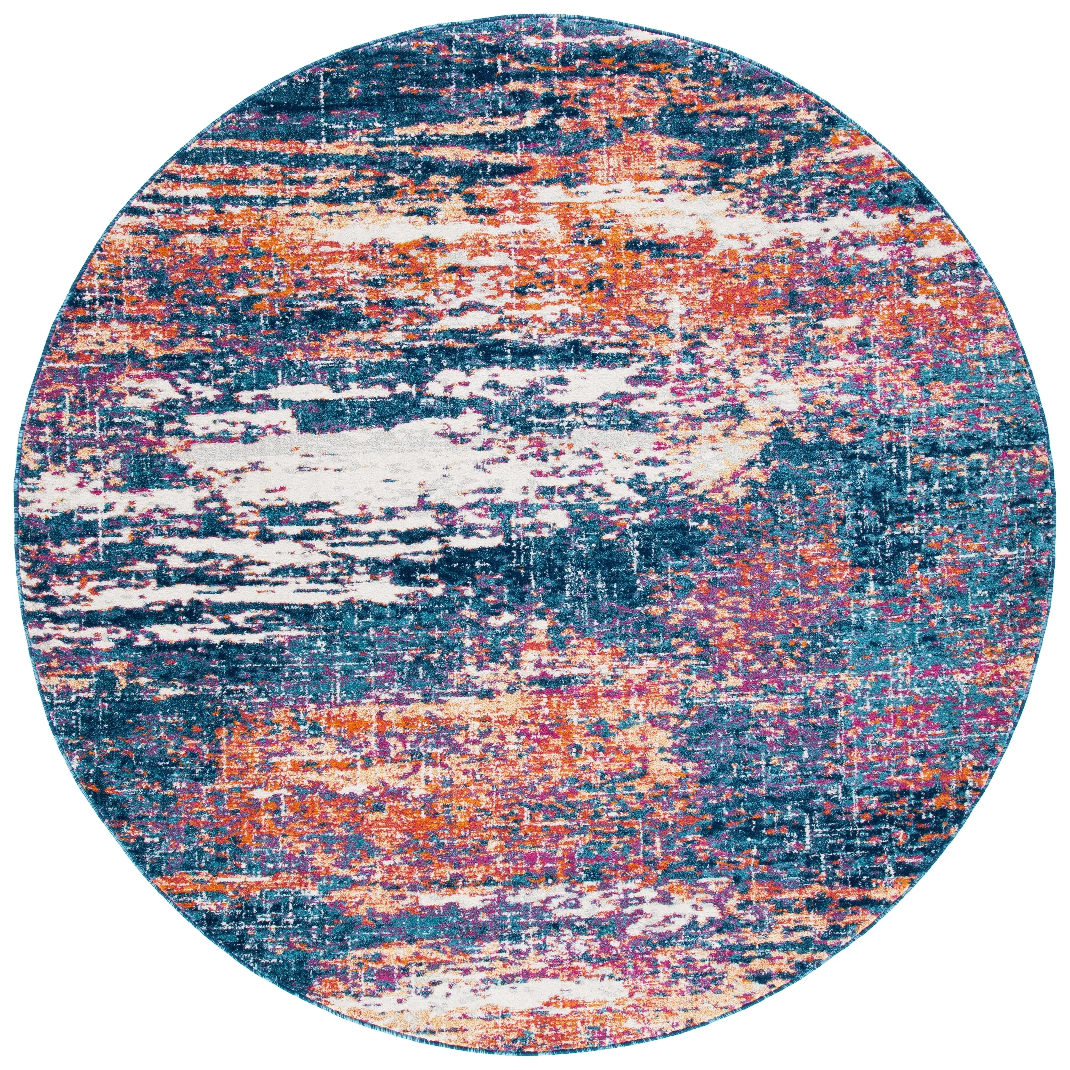 SAFAVIEH. Evoke Yukako Modern Abstract Distressed Rug