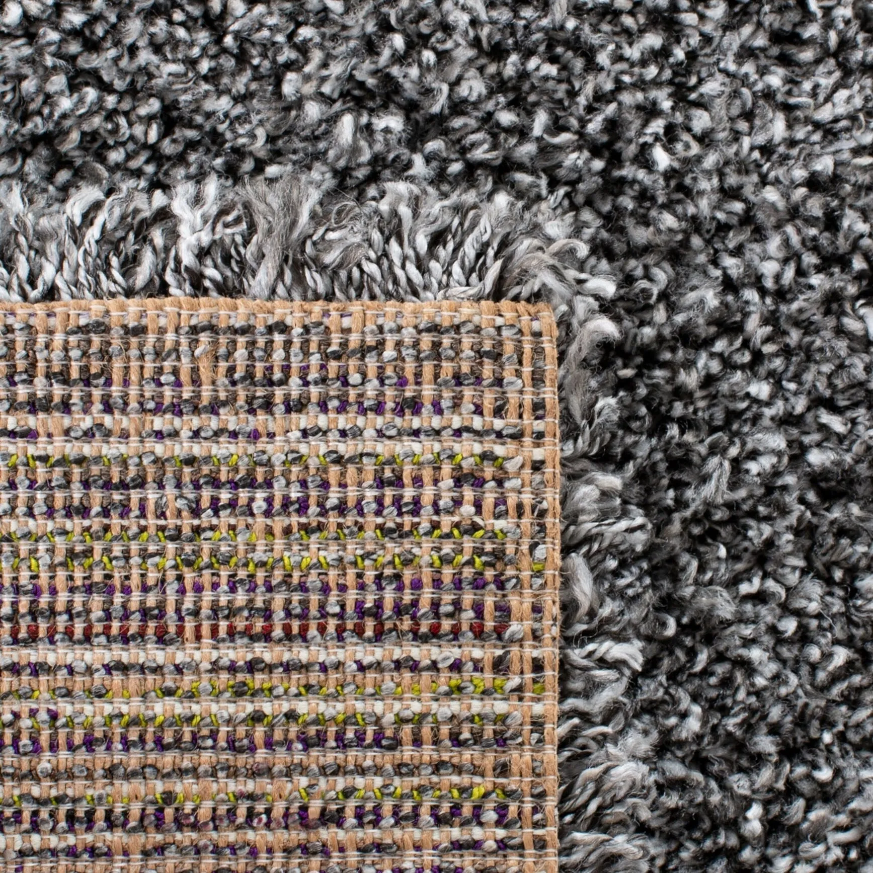 SAFAVIEH Evolution Shag Fransien Solid 1.8-inch Thick Rug