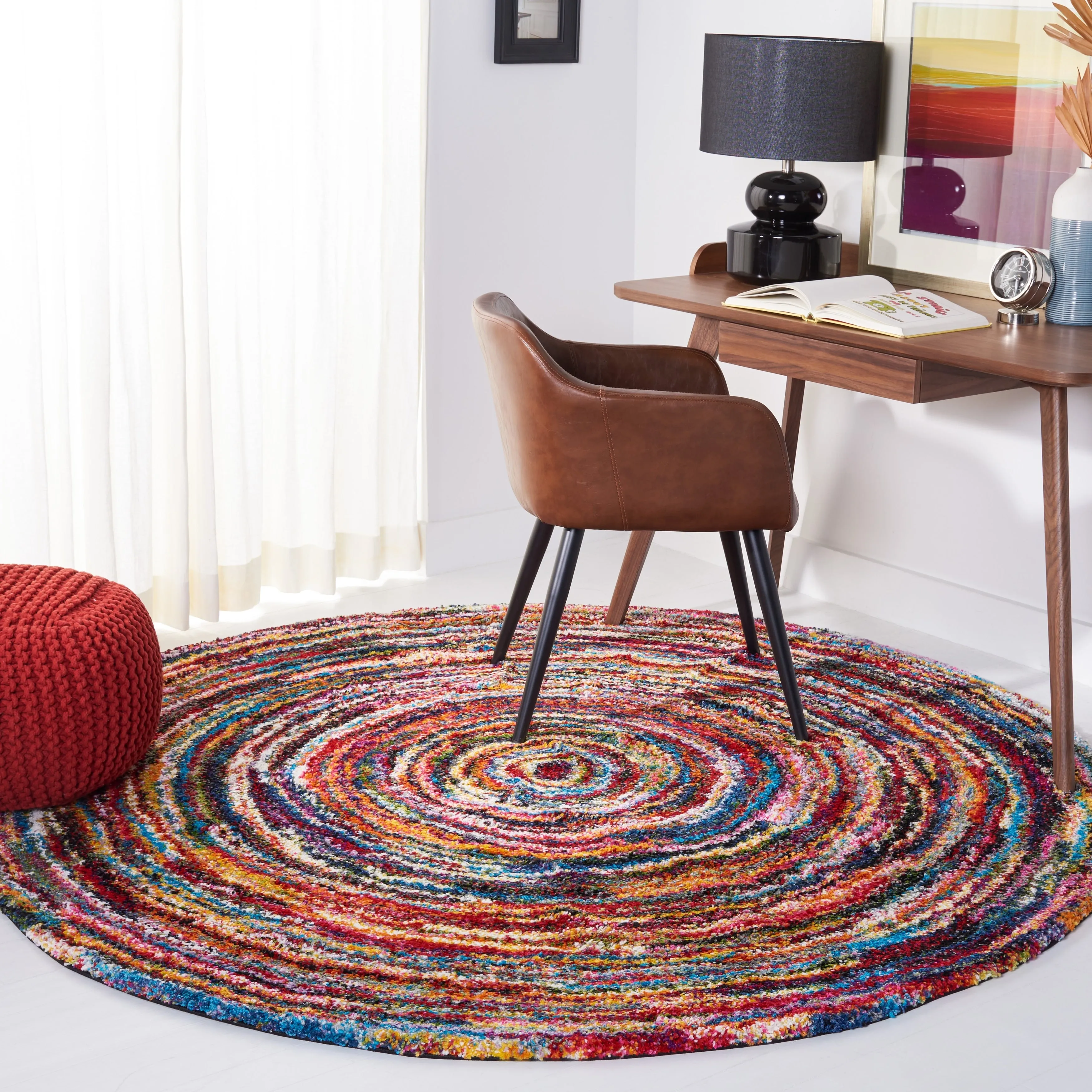 SAFAVIEH Fiesta Shag Karima Abstract Rug