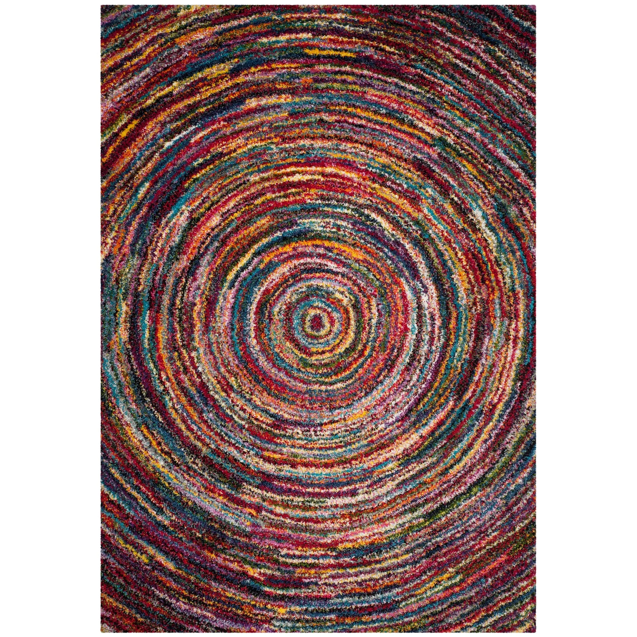 SAFAVIEH Fiesta Shag Karima Abstract Rug