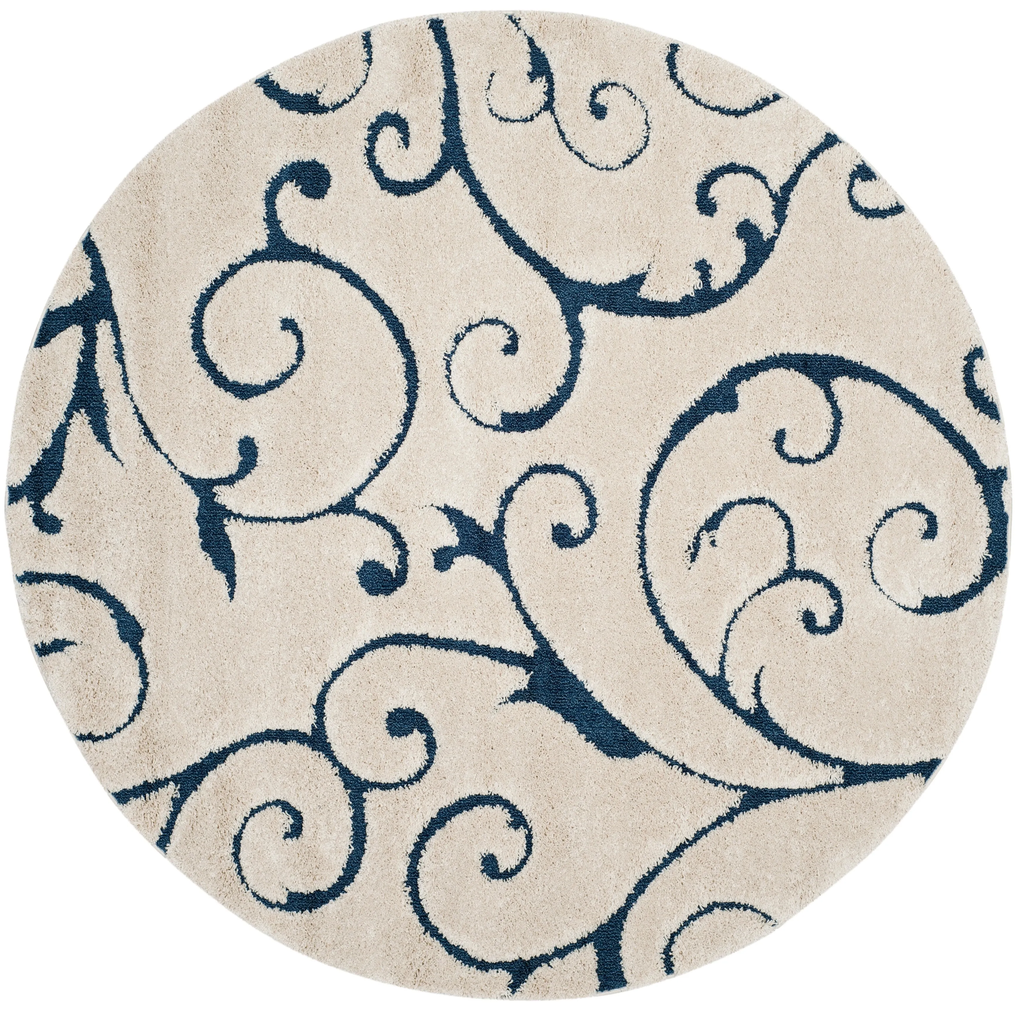 SAFAVIEH Florida Ryung Shag Scroll 1.2-inch Thick Textured Rug