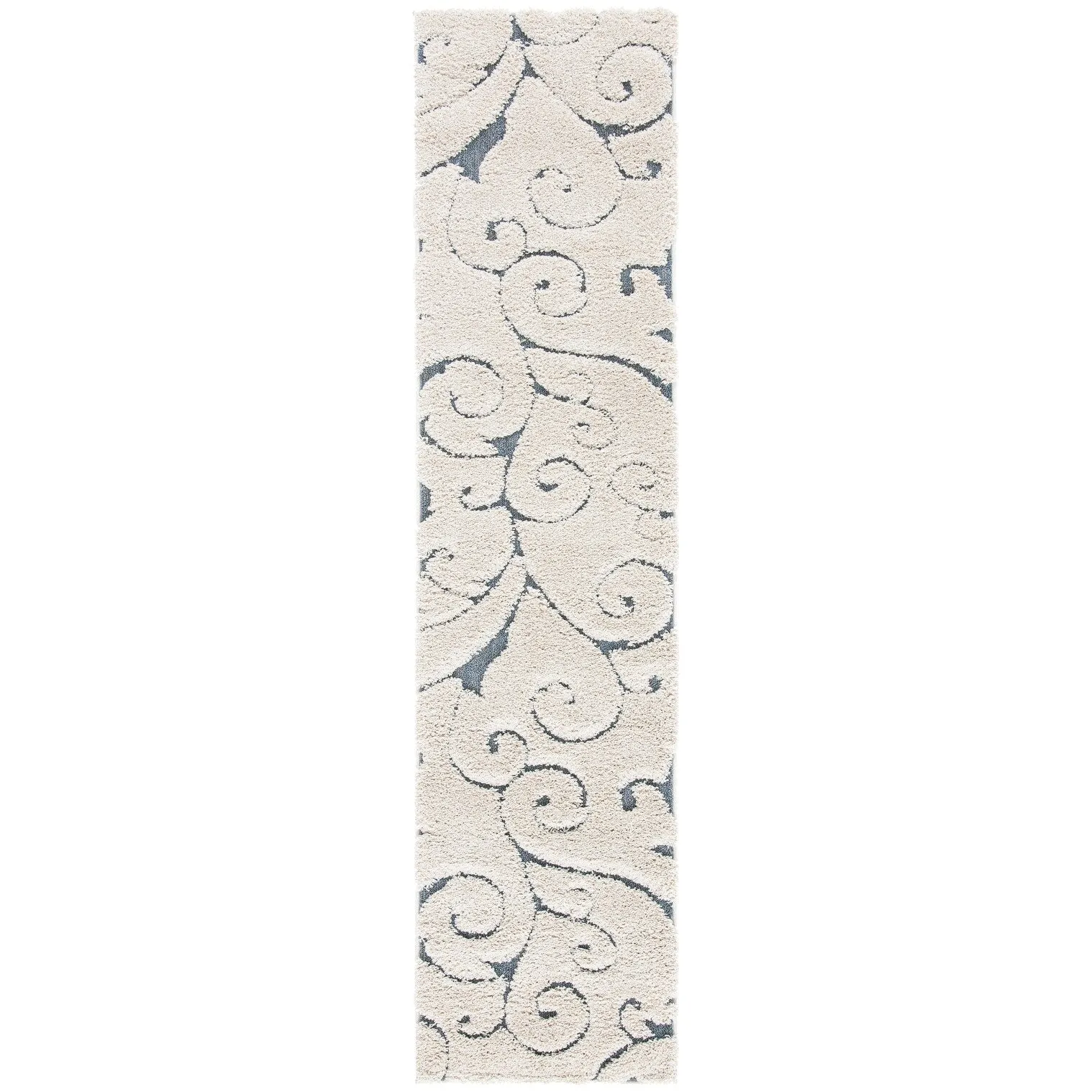 SAFAVIEH Florida Ryung Shag Scroll 1.2-inch Thick Textured Rug