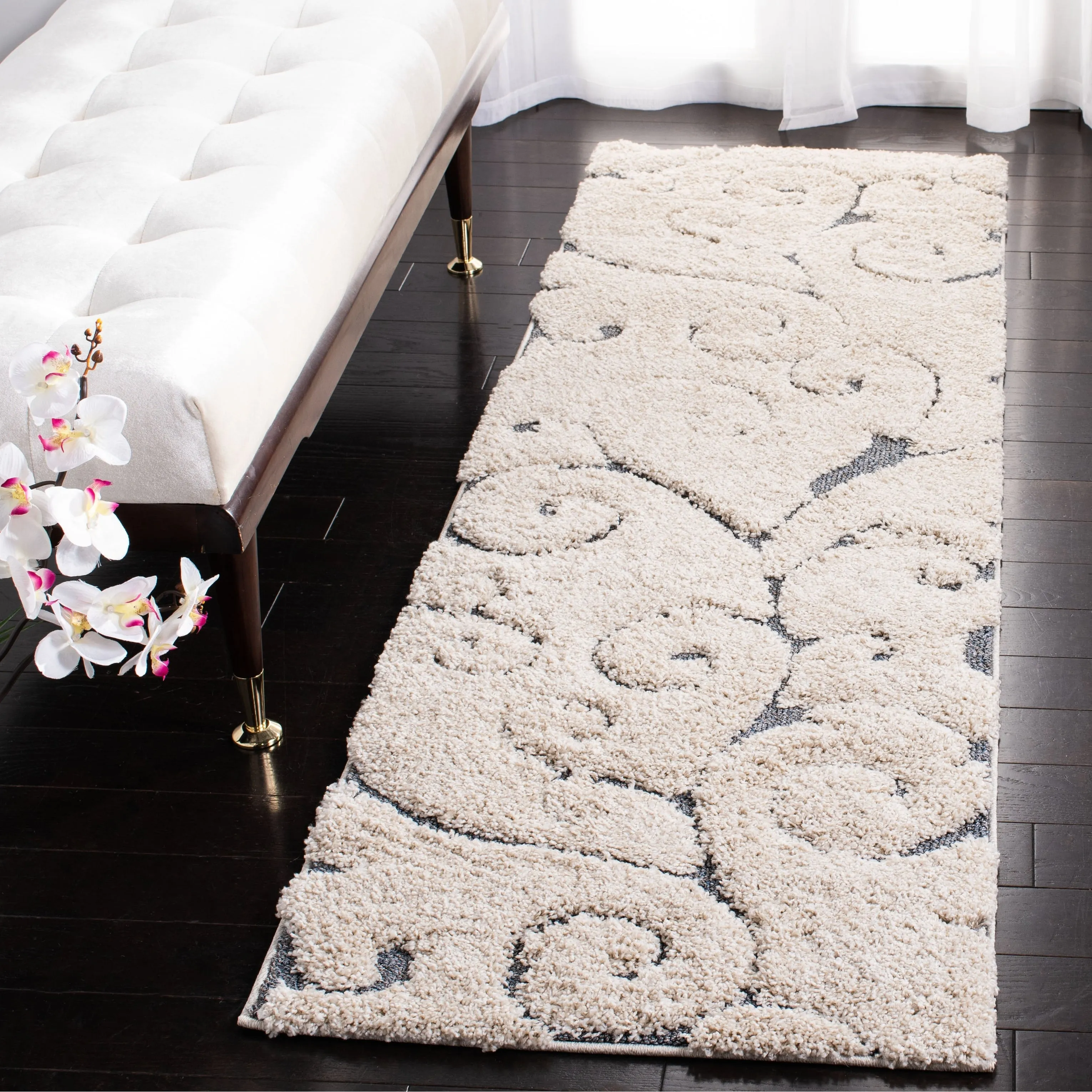 SAFAVIEH Florida Ryung Shag Scroll 1.2-inch Thick Textured Rug
