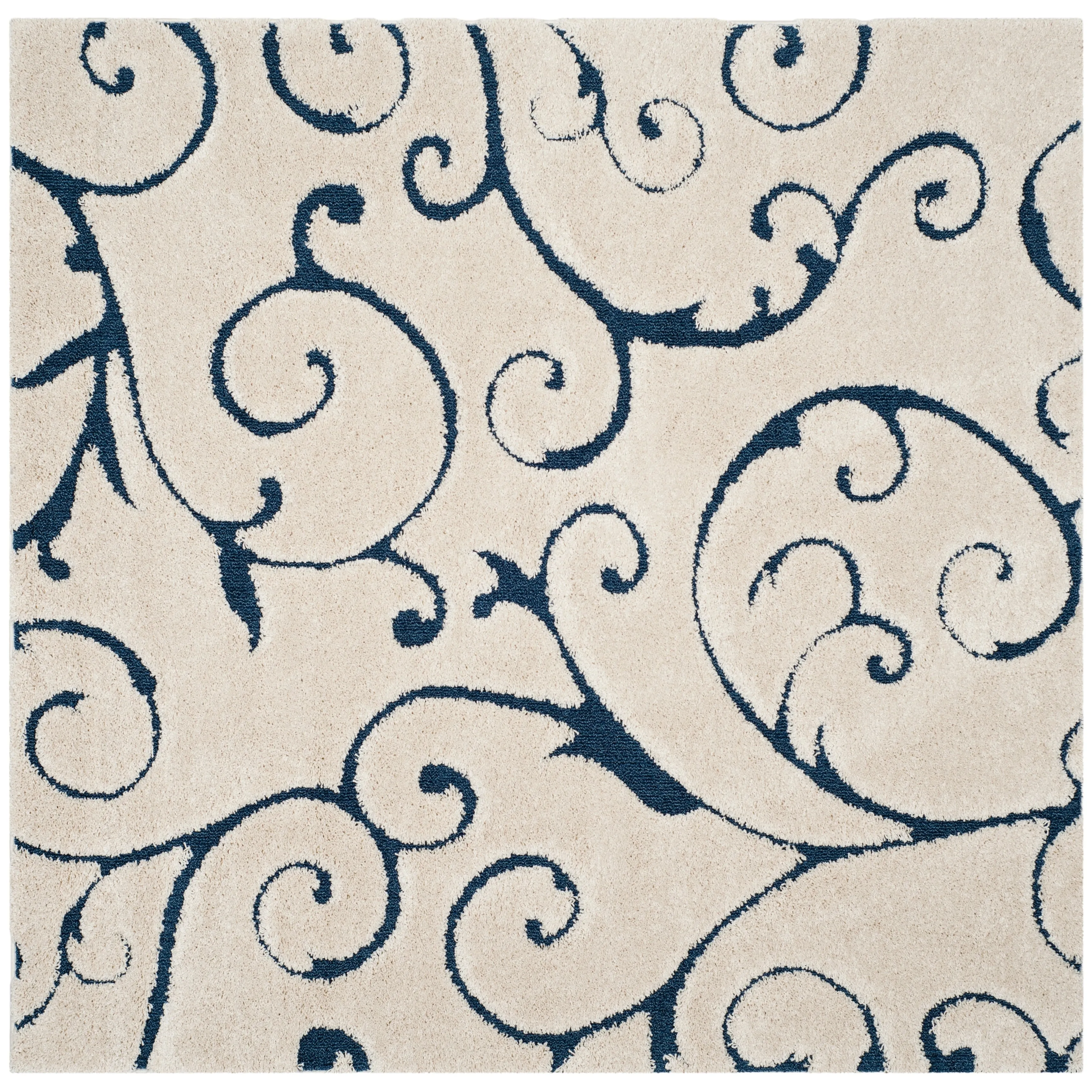 SAFAVIEH Florida Ryung Shag Scroll 1.2-inch Thick Textured Rug